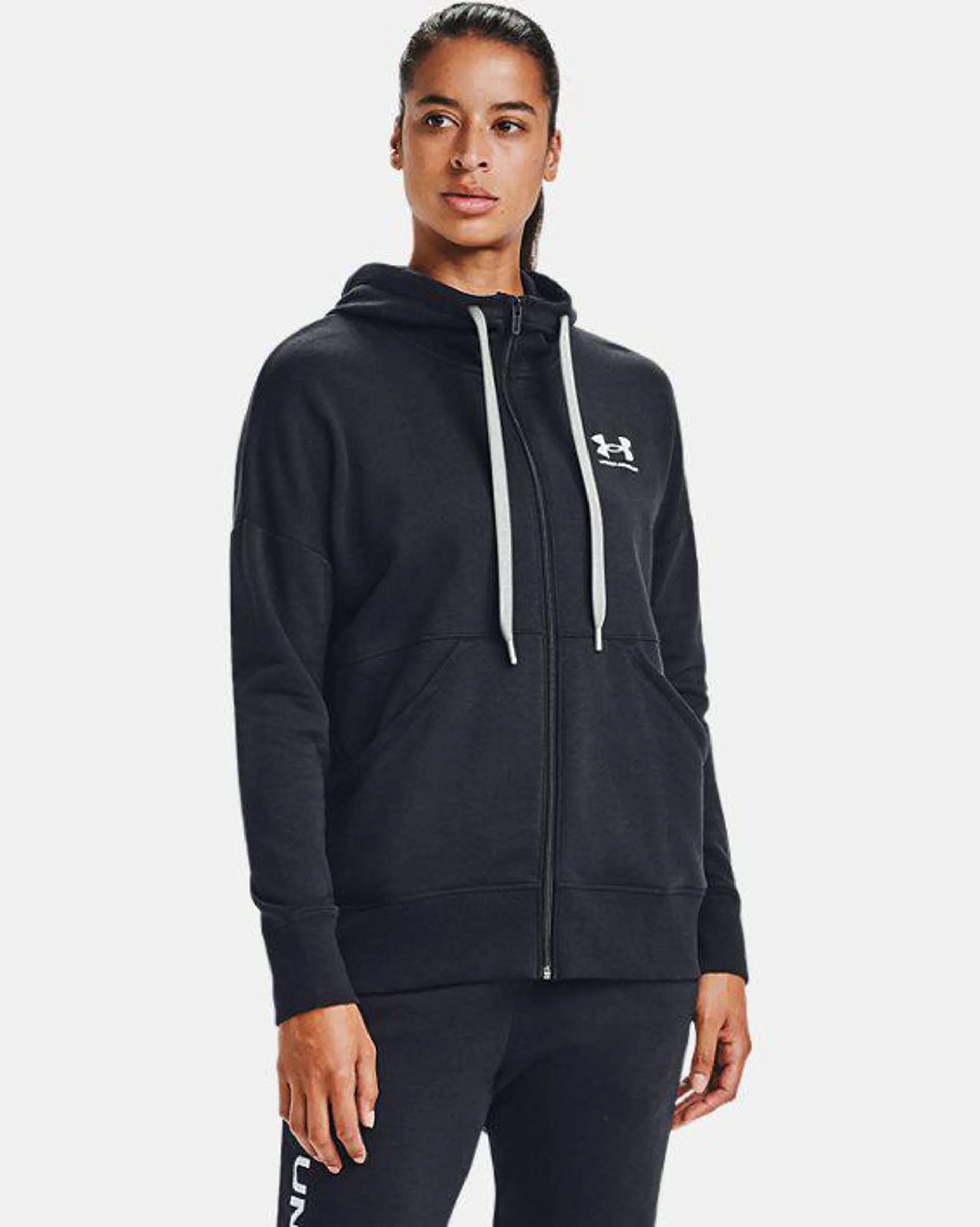Polerón UA Rival Fleece Full Zip para Mujer