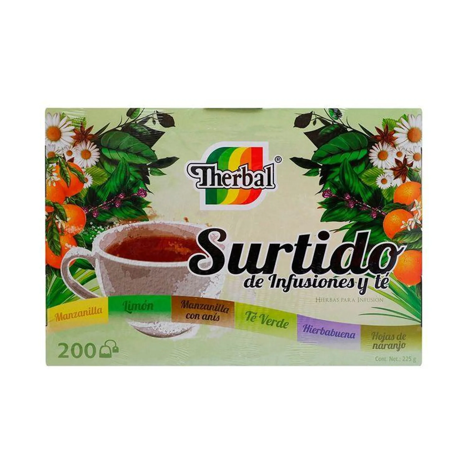 Té Surtido Aromático 200 Sobres - Therbal - 1 pieza