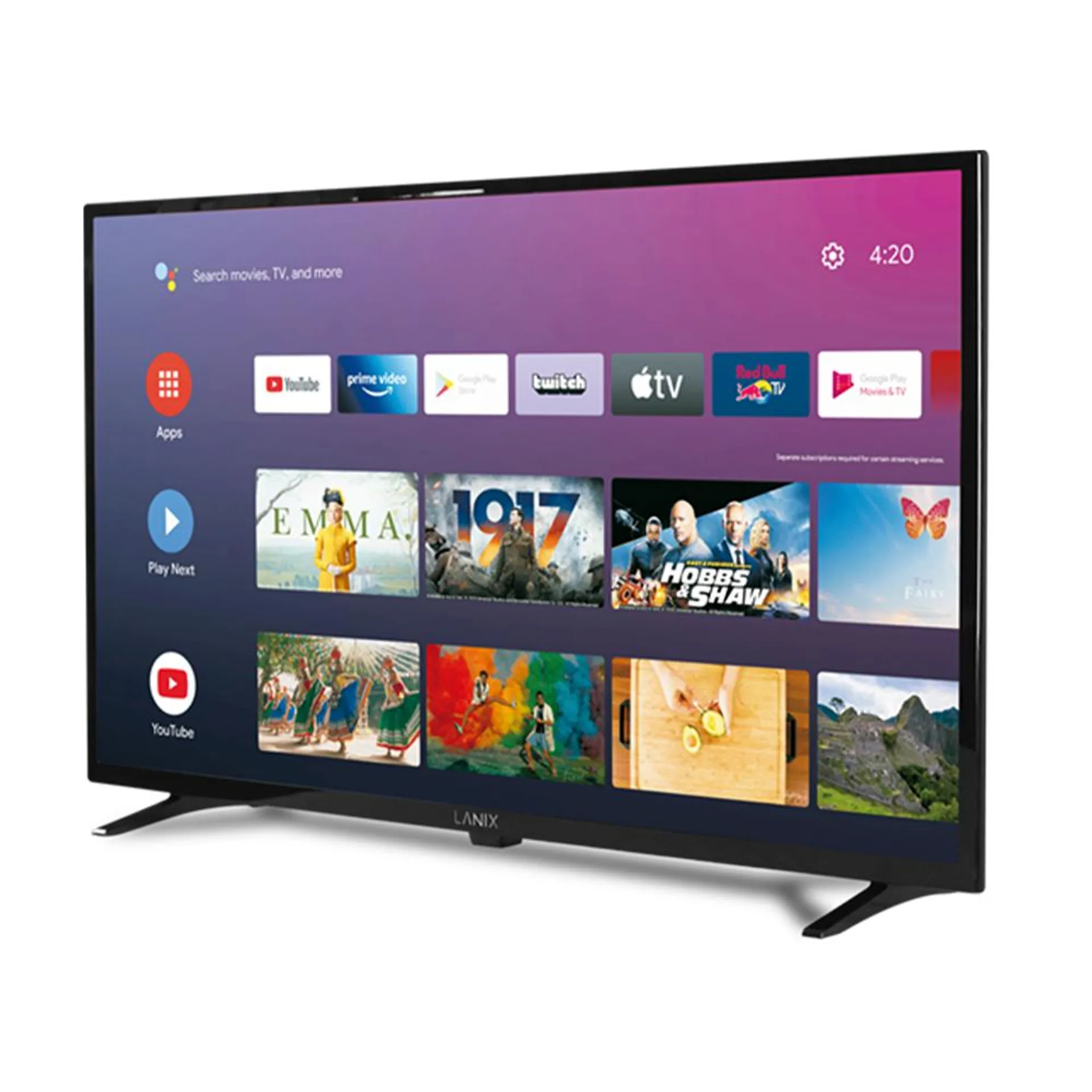 Smart TV Lanix 32 pulgadas, Android 11 / Resolución 1366 x 786 / 1GB RAM / PANLNX010