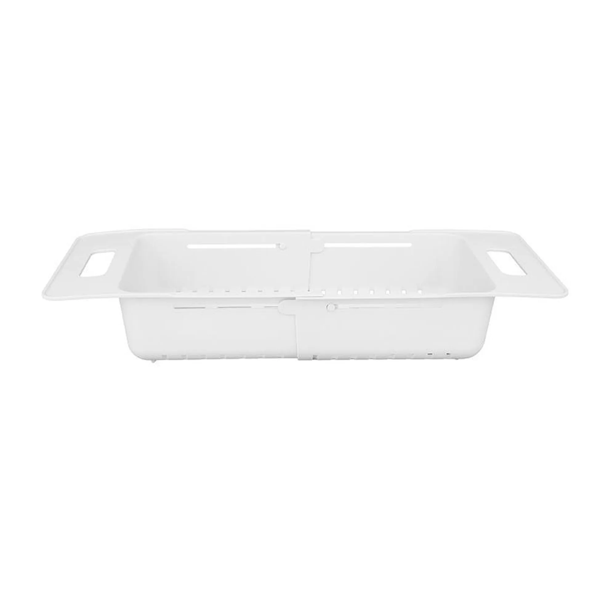 Escurridor En Forma De Cesto Rectangular Blanco 37x18 cm