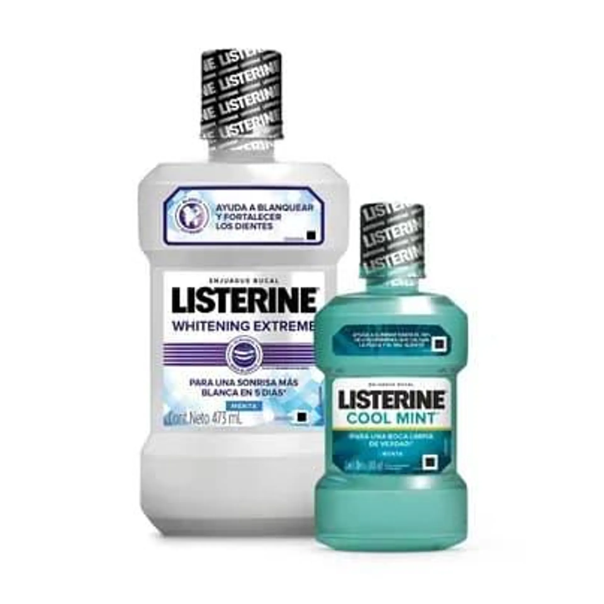 Pack Enjuague Bucal Listerine Whitening Extreme + Listerine Cool Mint