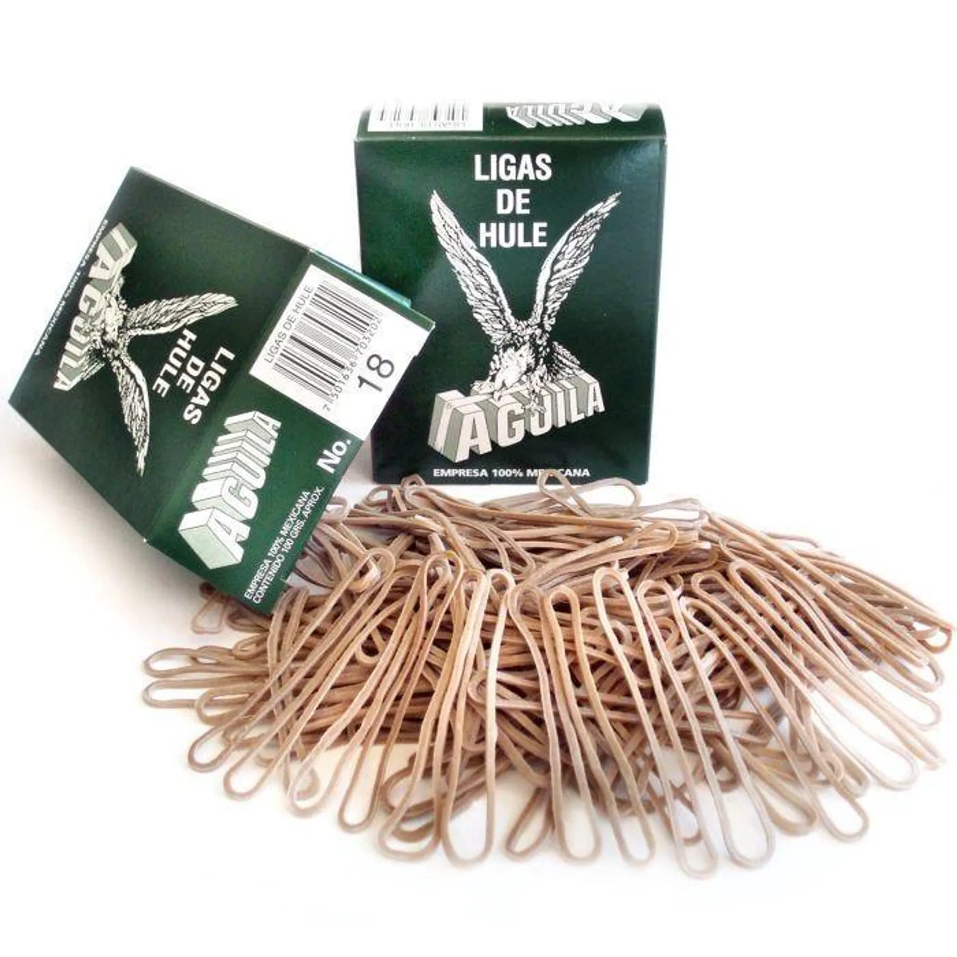 Ligas de Hule Aguila Caja C/100 g.