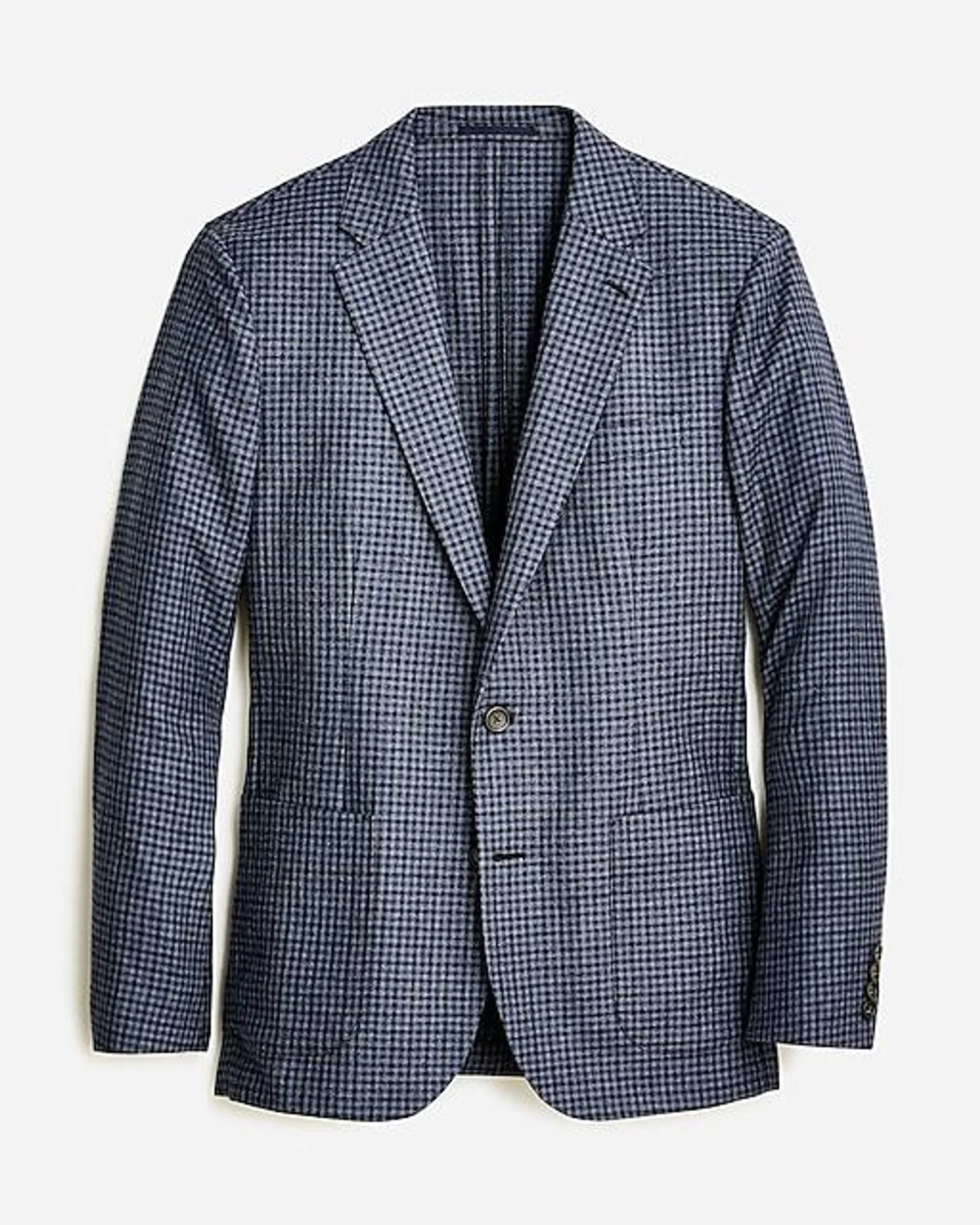 Ludlow Slim-fit blazer in English cotton-wool blend