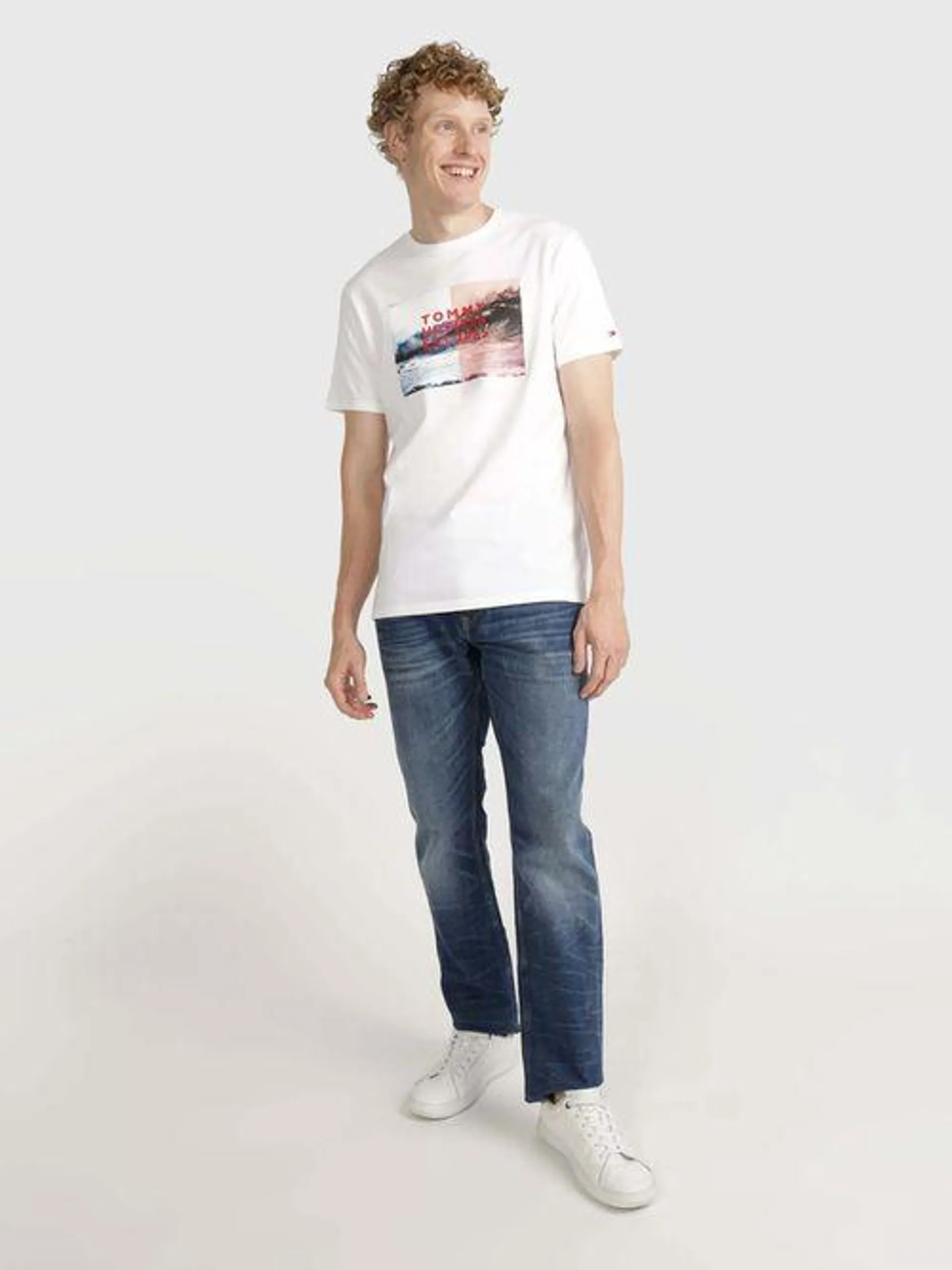 Playera tommy hilfiger con estampado fotográfico de hombre de hombre Tommy Hilfiger