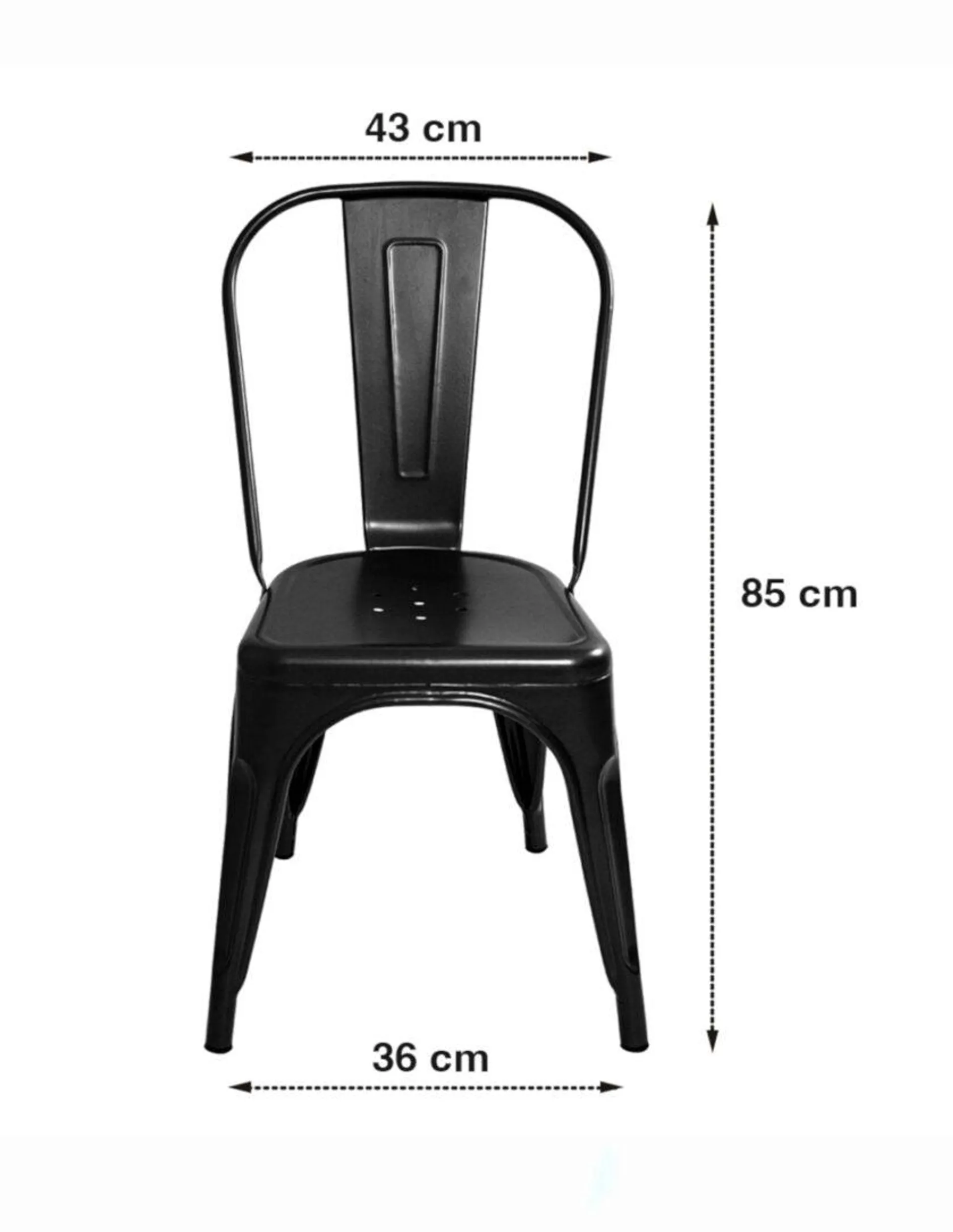 Set de 2 sillas de comedor Alpes