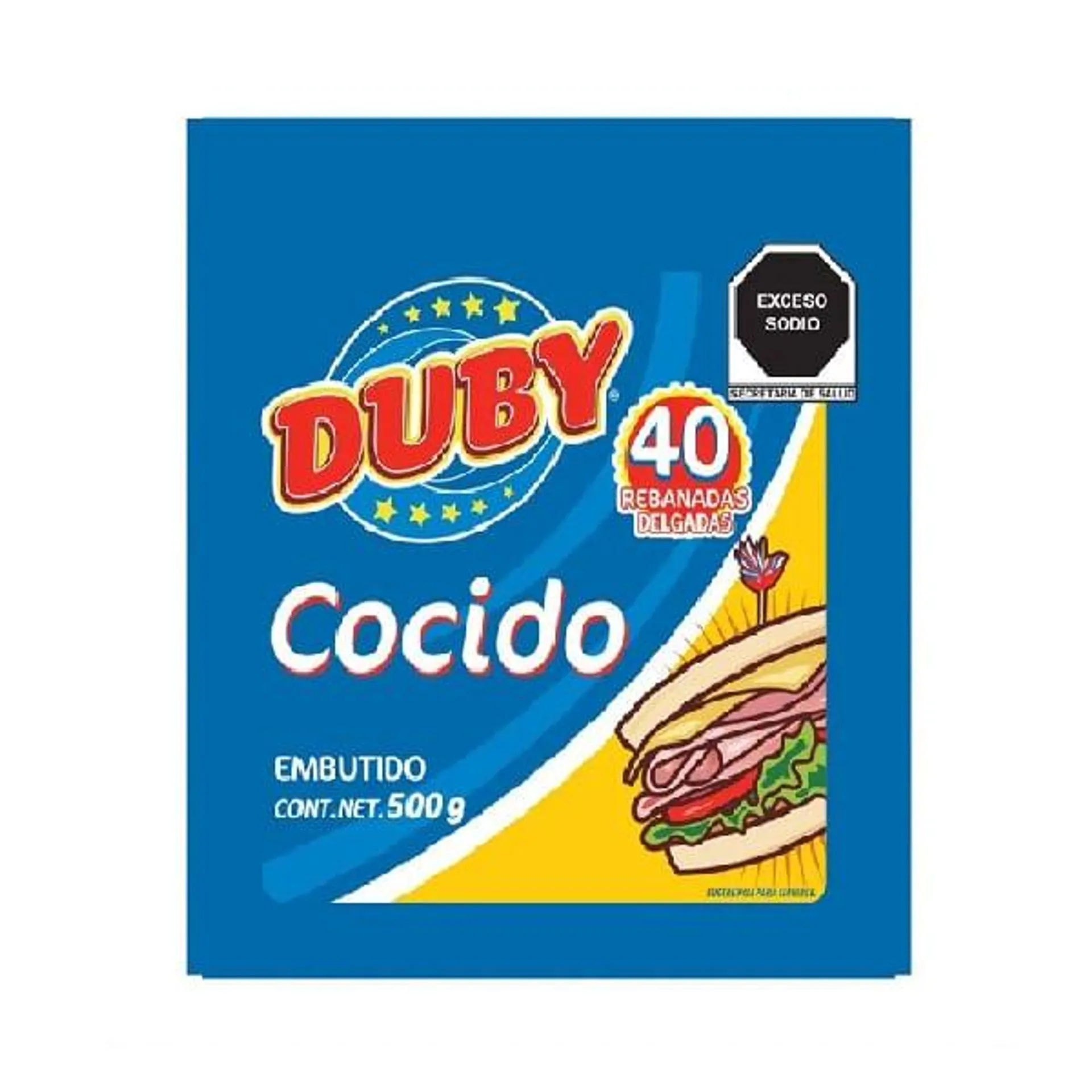 Jamón cocido Duby 500 g