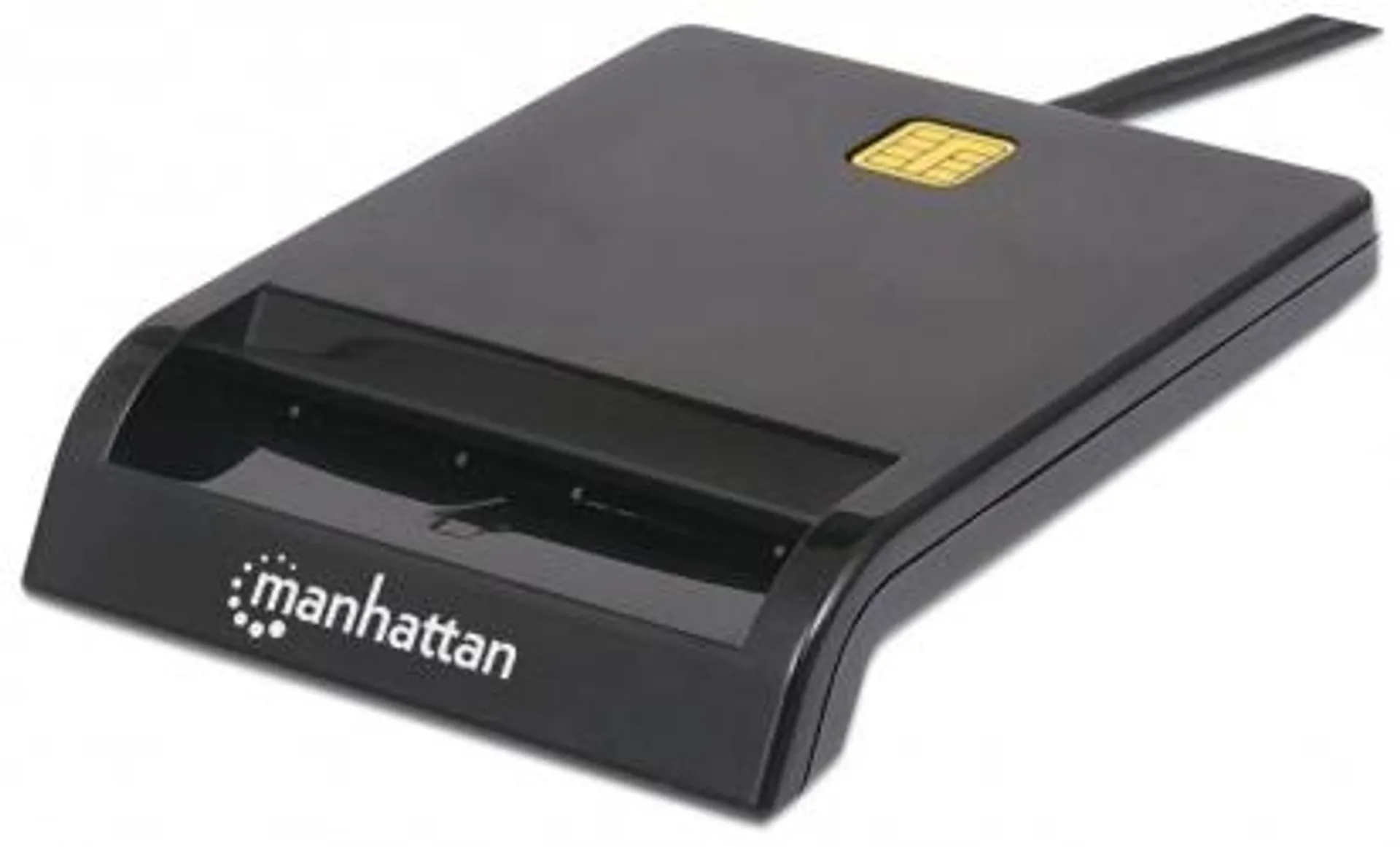 Manhattan Lector de Tarjetas Inteligentes 102049, USB 2.0, Negro