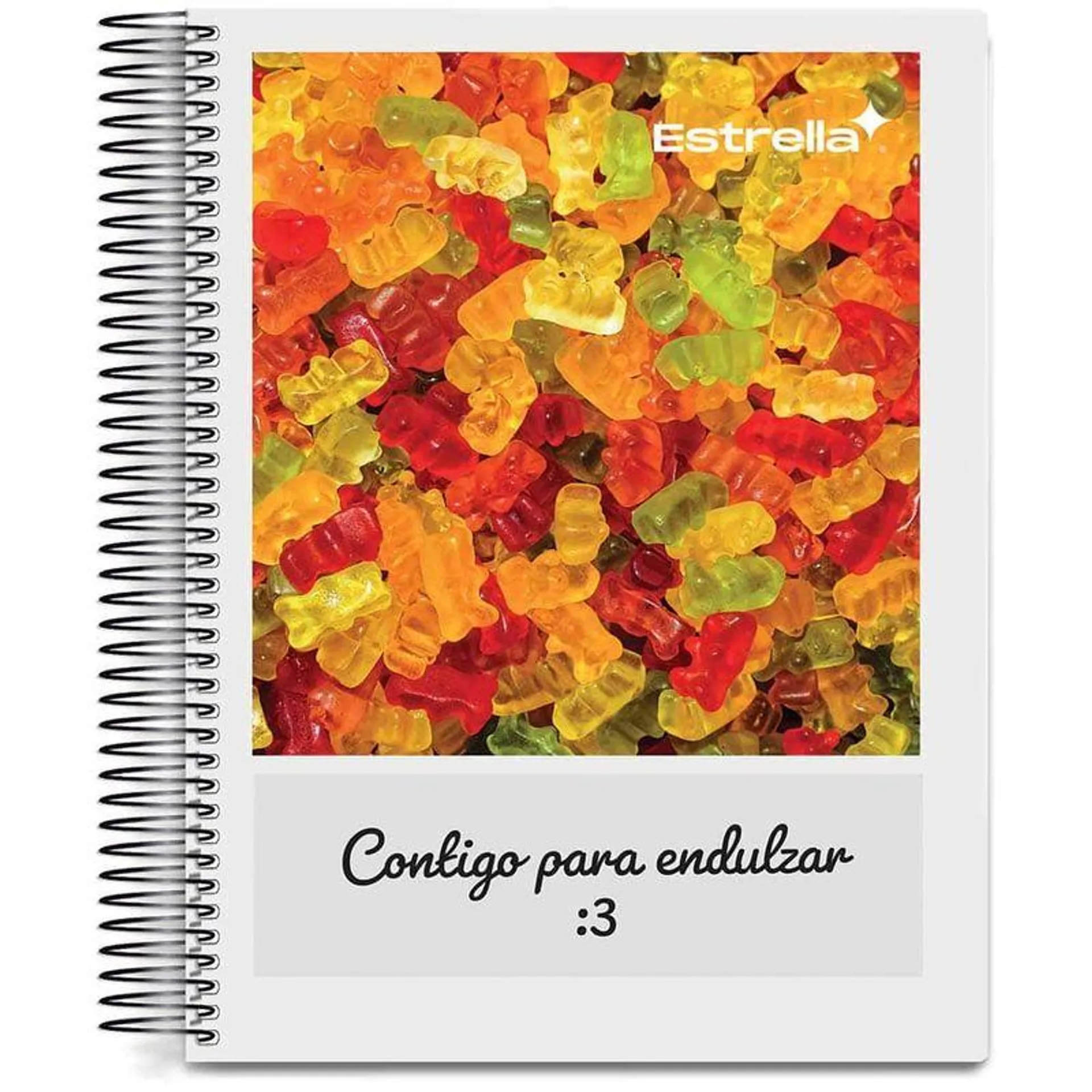 Cuaderno Espiral de 200 Hojas Profesional Cuadro Grande Mix Estrella 0763