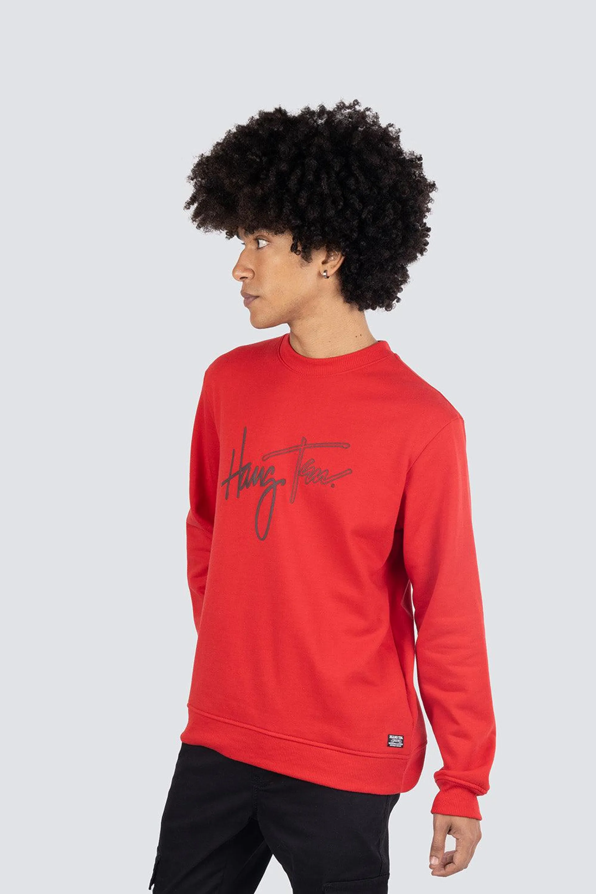 Sudadera cerrada con estampado