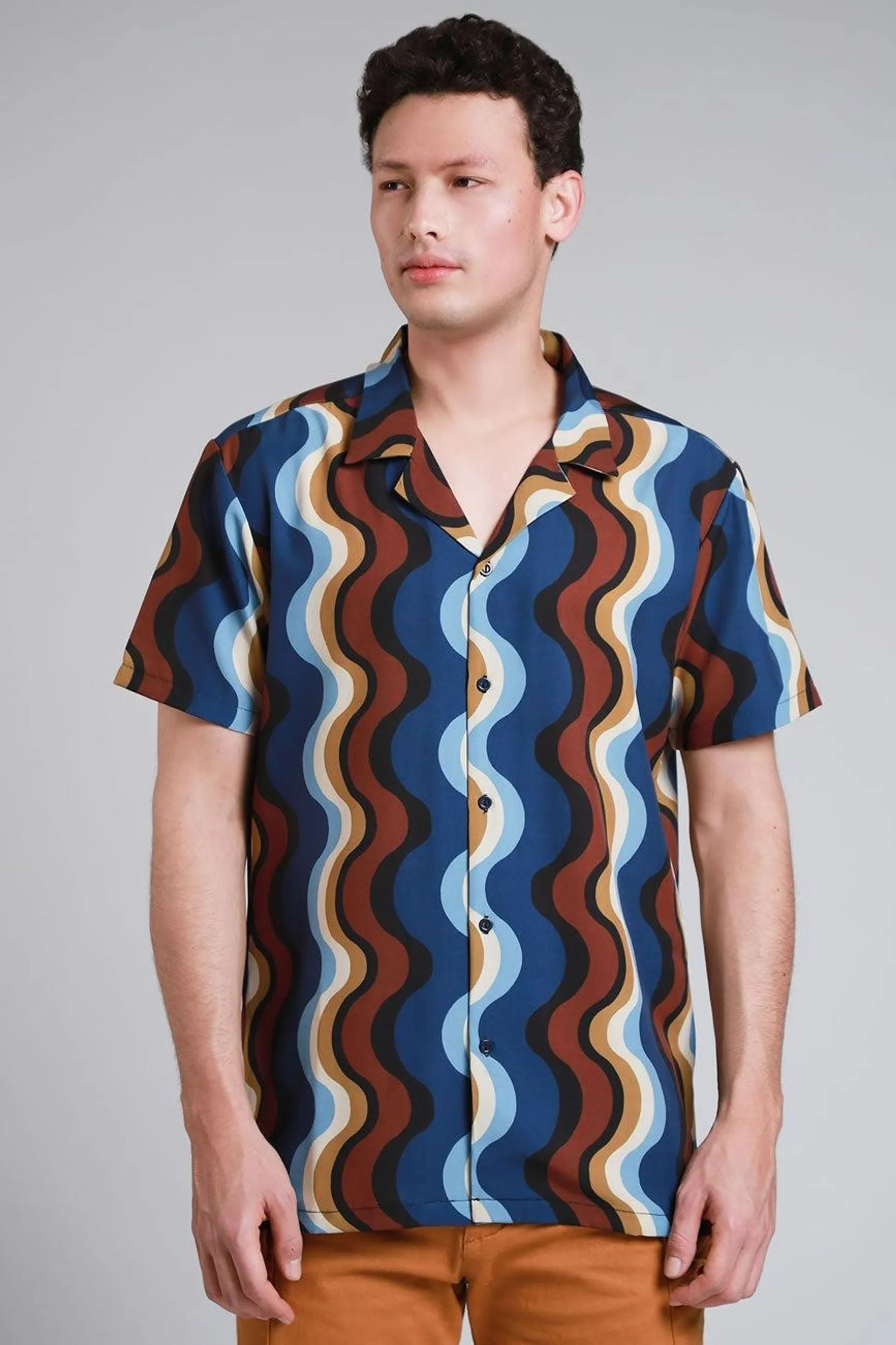 Camisa Manga Corta Multicolor