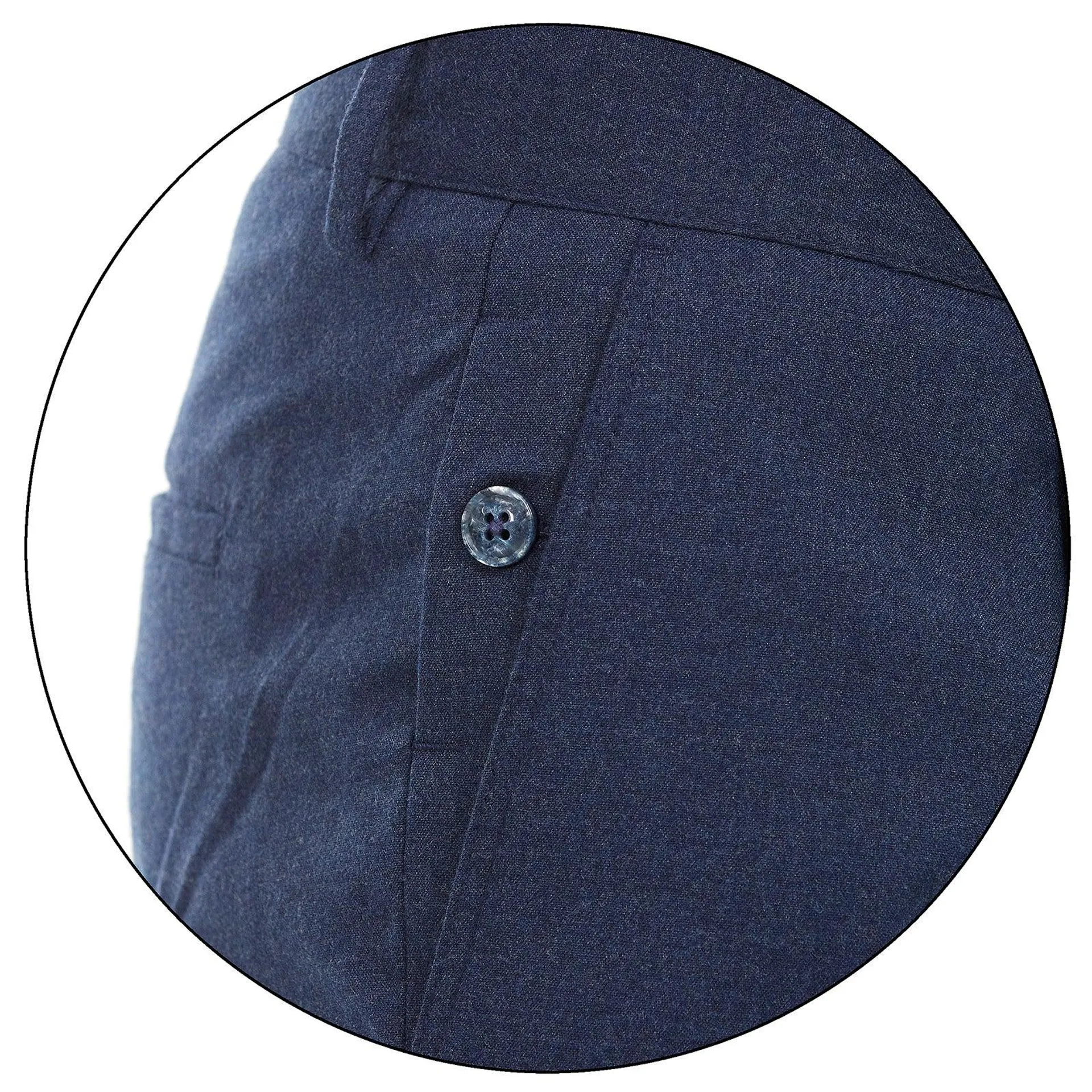 Pantalón separates con pinzas delanteras en tejido liso Slim Fit