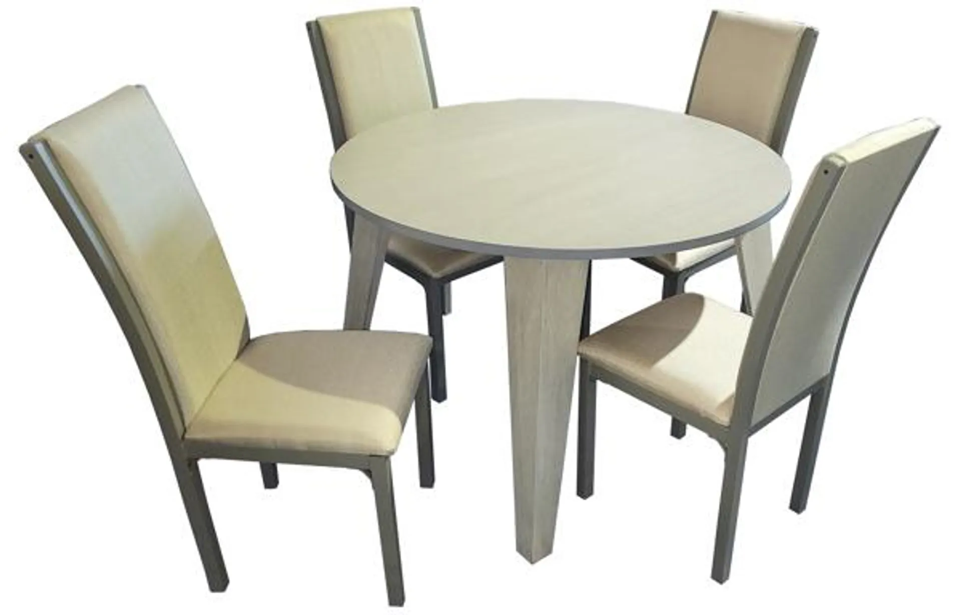 Antecomedor Tubular Alexa 4 Sillas