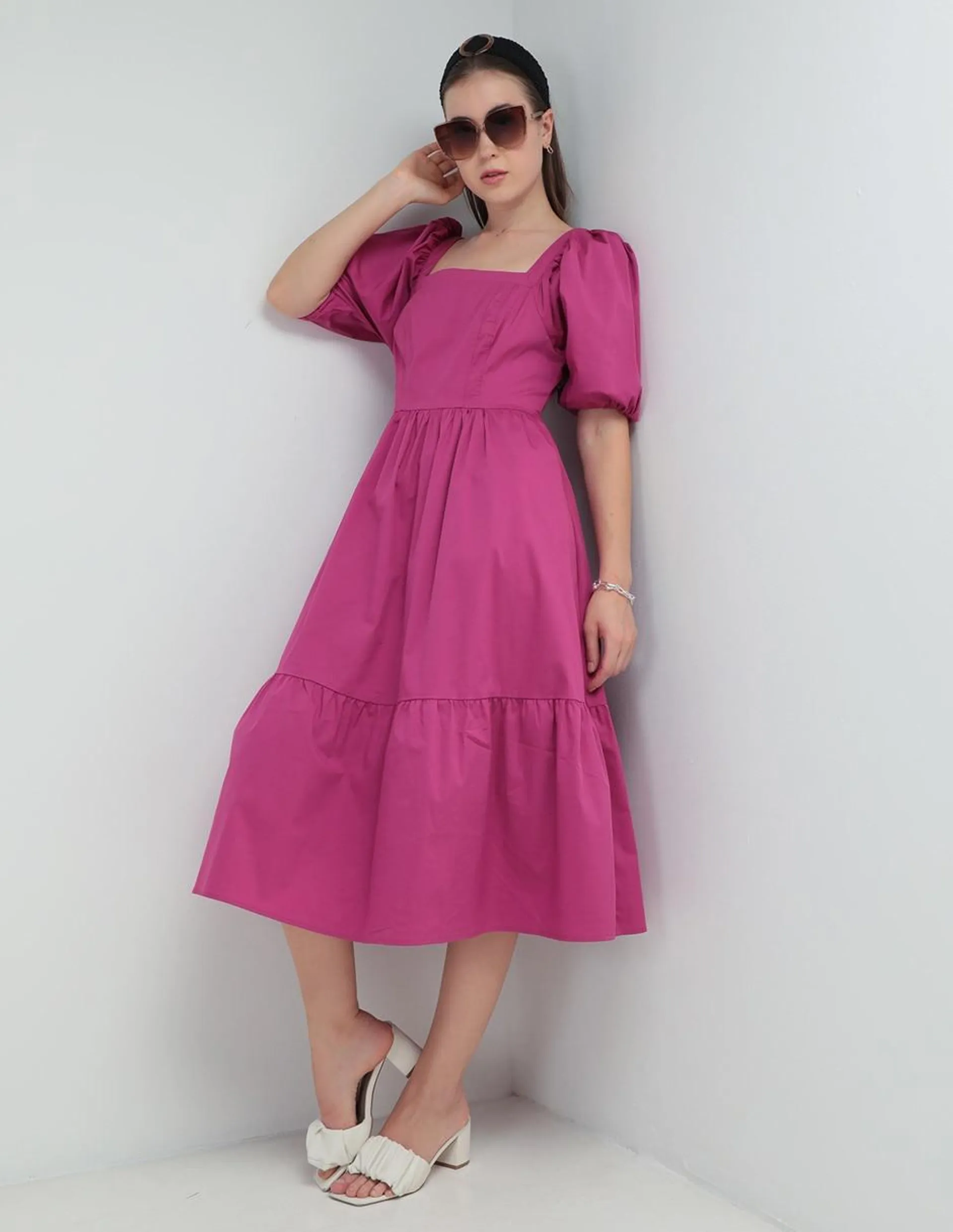 Vestido midi casual MAP para mujer