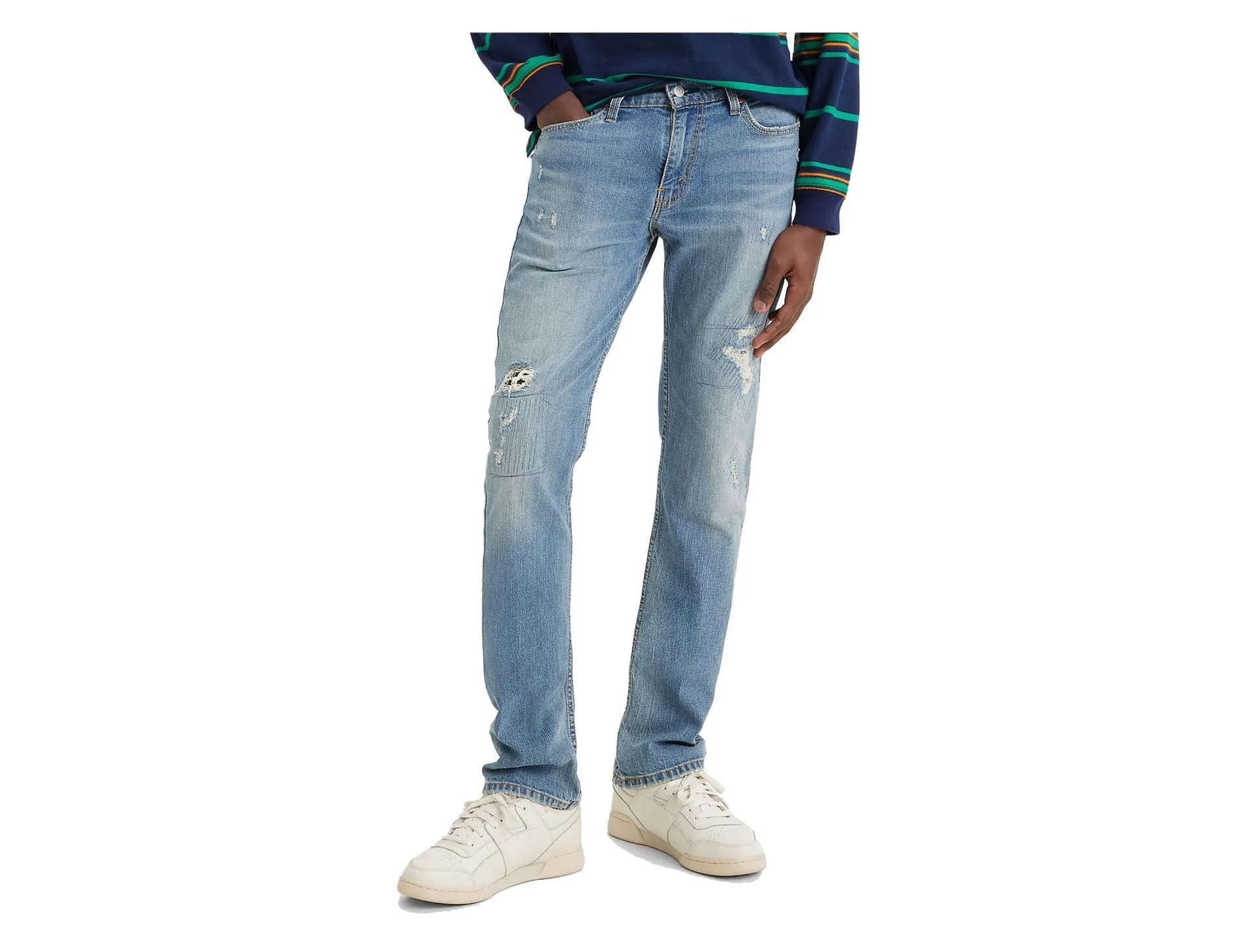 Jeans Levi'S Slim Con Desgaste Para Hombre Talla 28