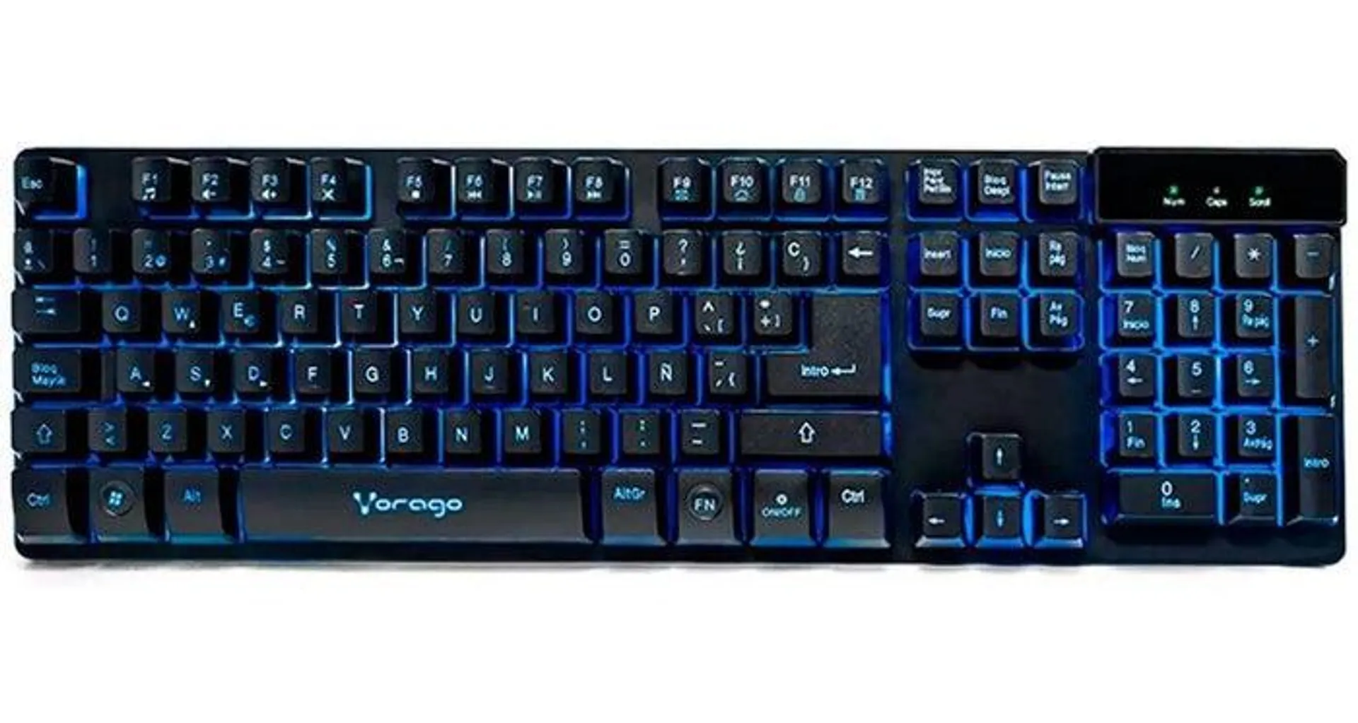 Teclado VORAGO STAR THE GAME Alambrico USB RGB Negro KB-502