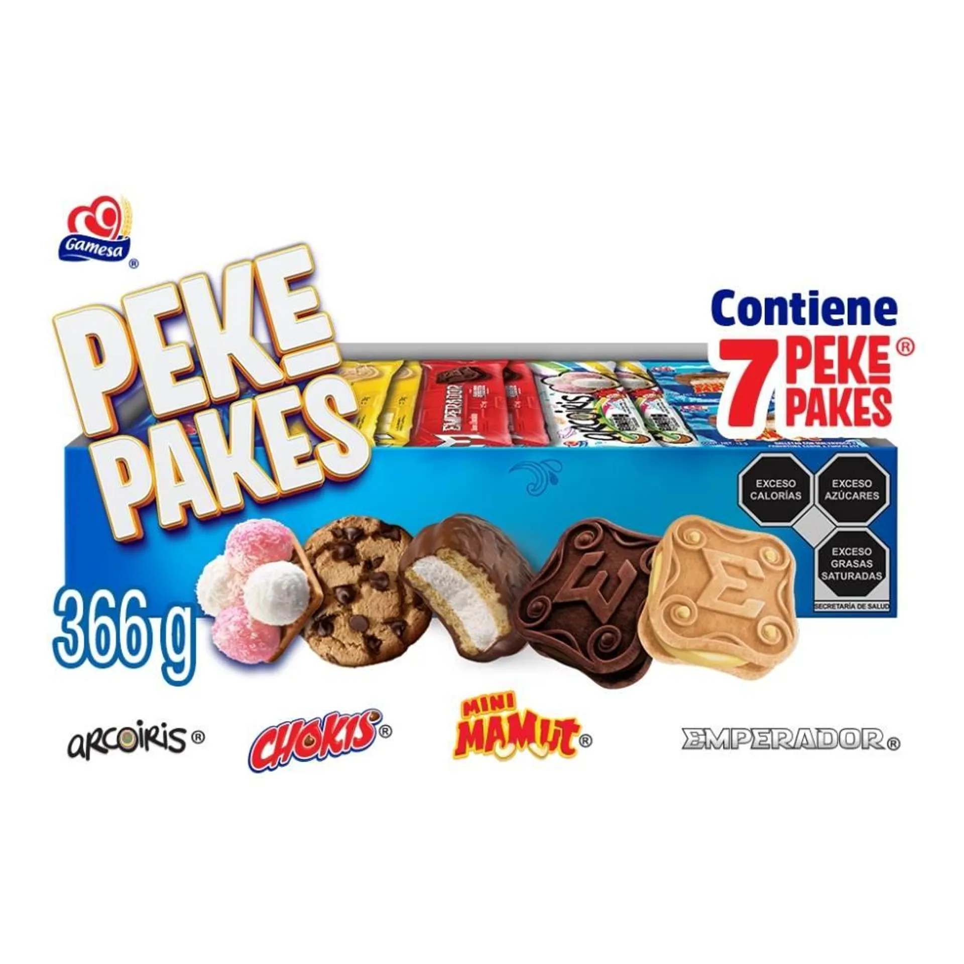 Galletas Gamesa Peke pakes surtidas 366 g