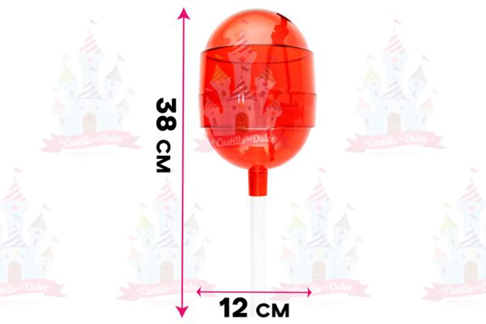 PALETA PLASTICO GRANDE ROJA 1 PZA