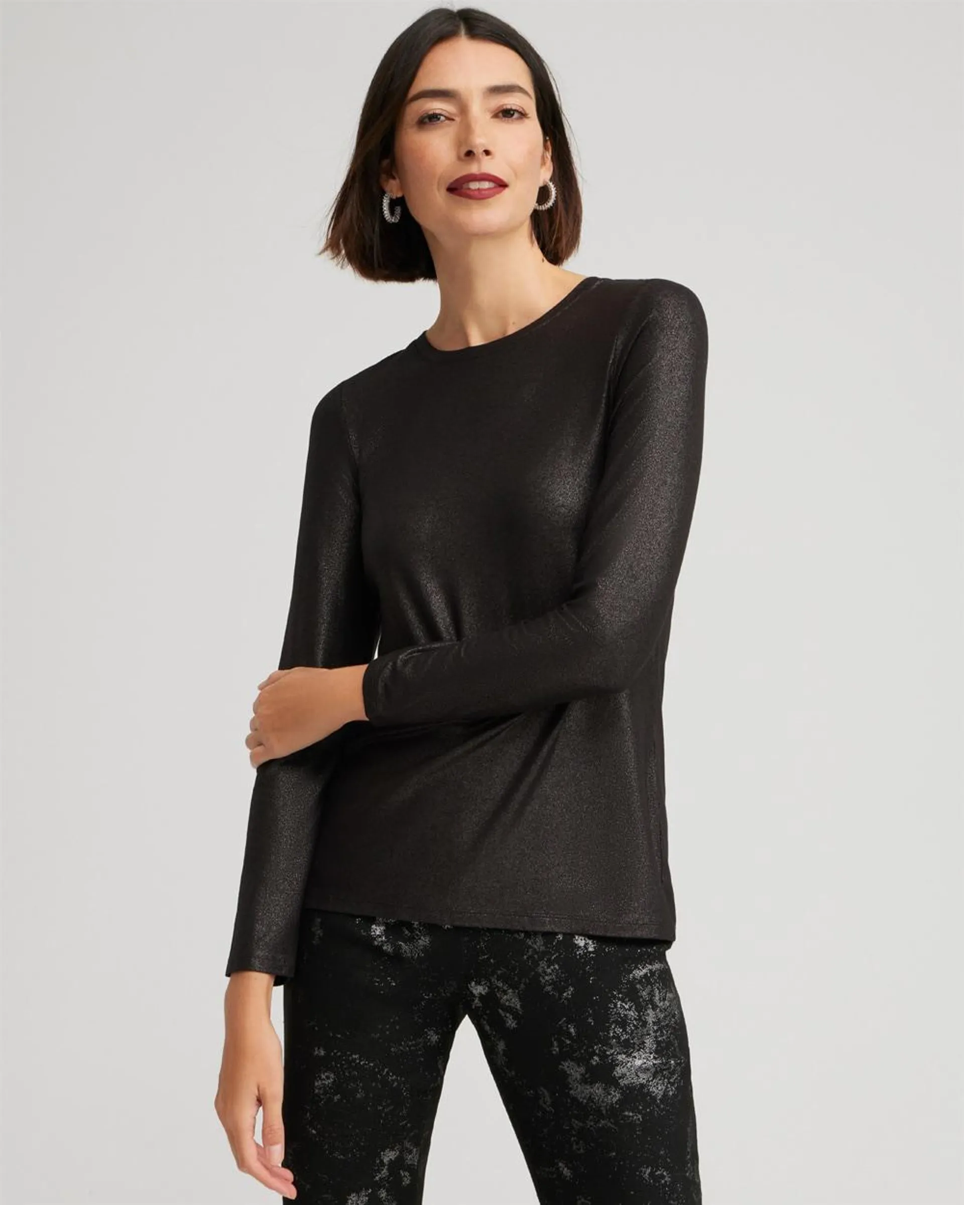 Touch of Cool Metallic Layering Tee