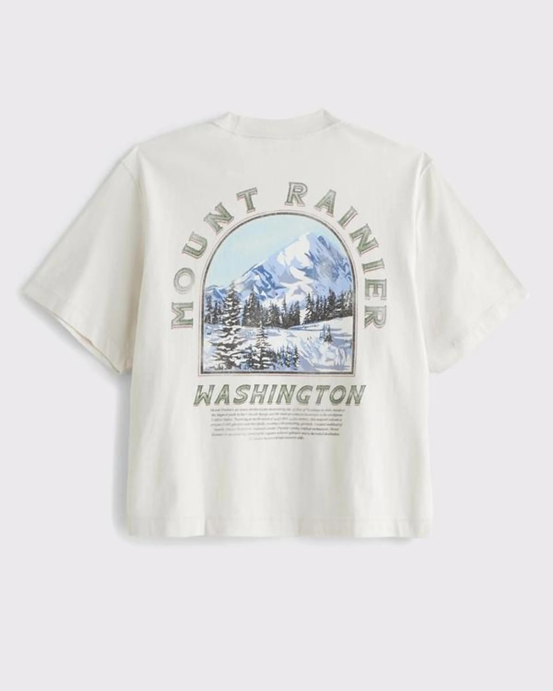 Cropped Mount Rainier Graphic Tee