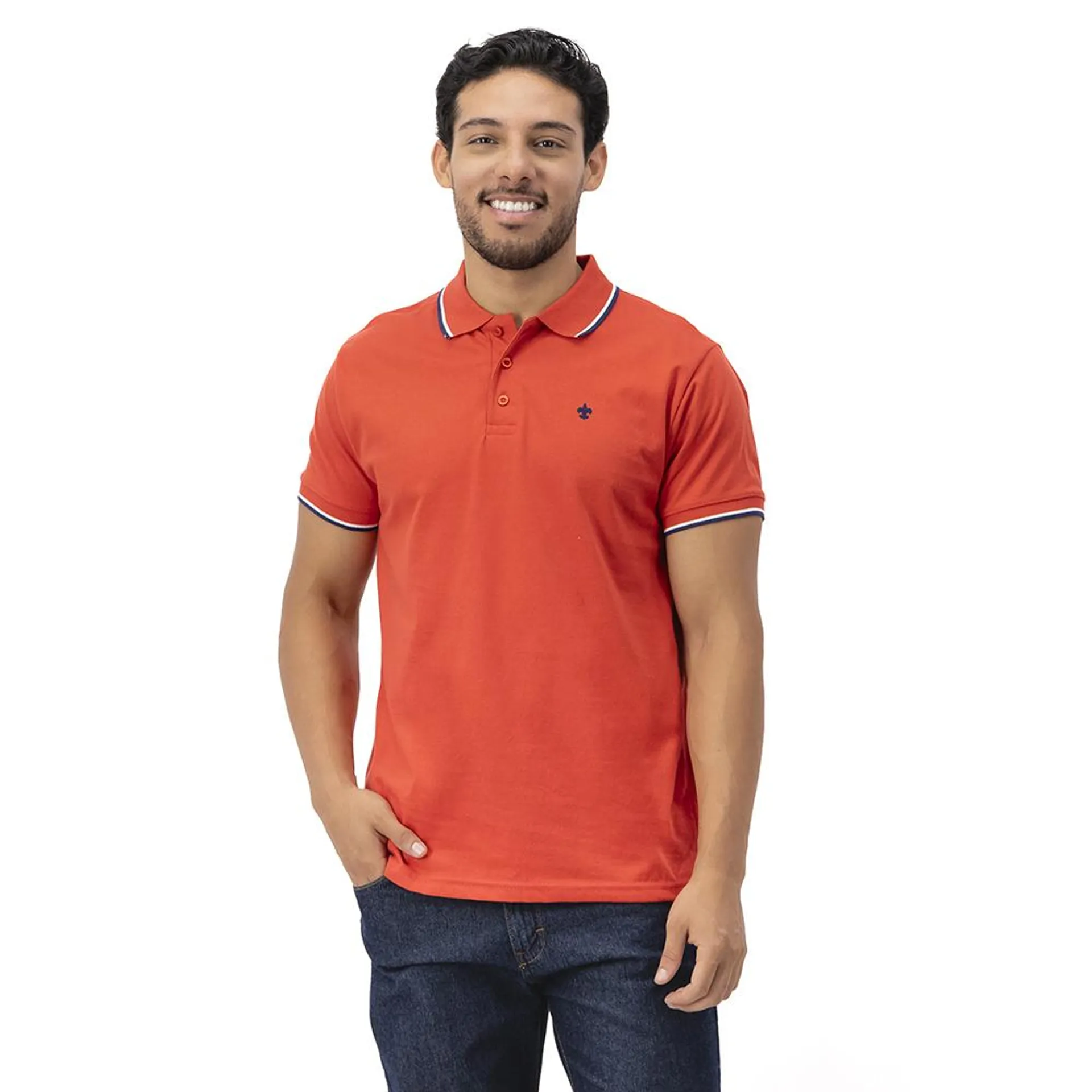 Playera Tipo Polo Hummo Hombre Con Logo En Pecho