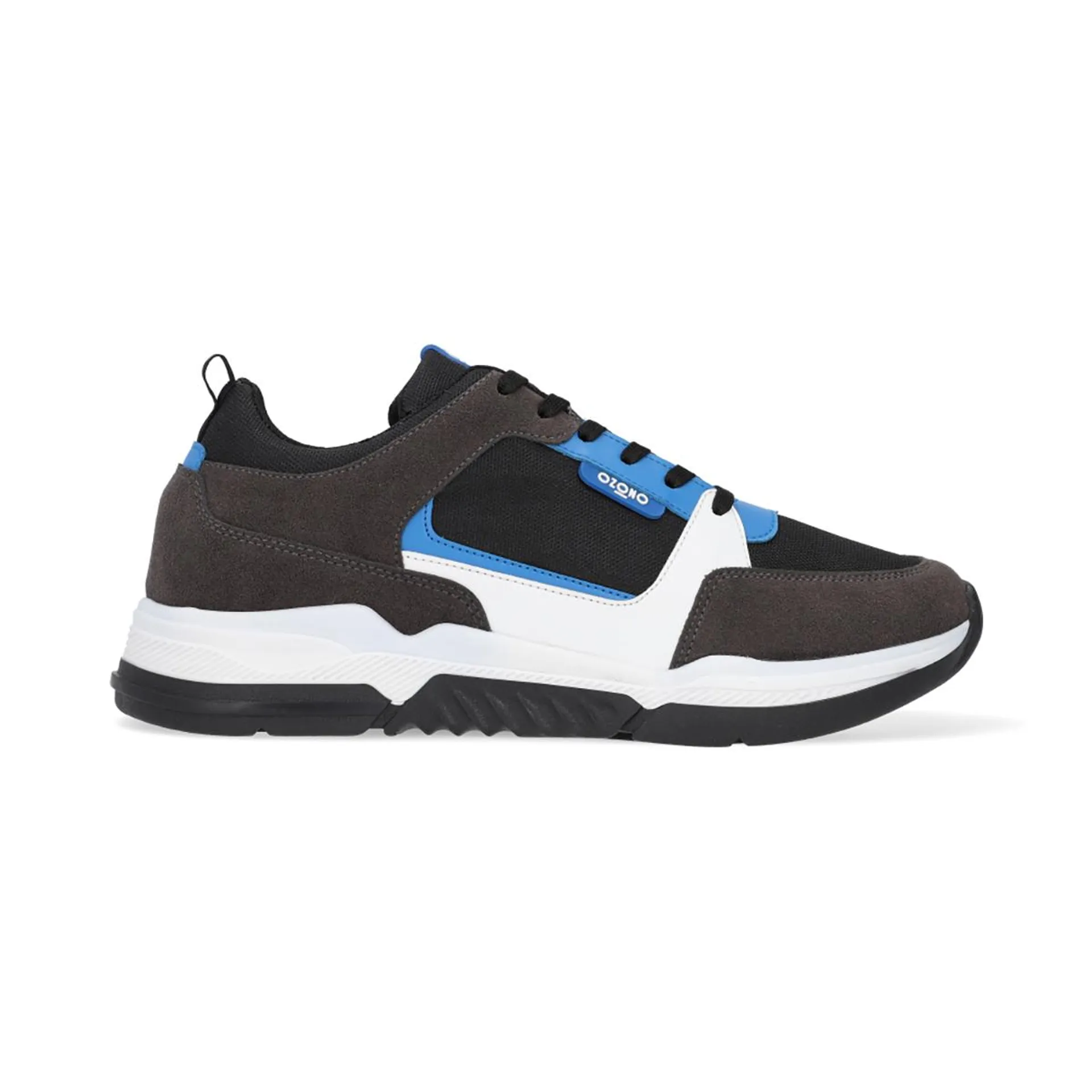 SNEAKER OZONO PARA HOMBRE ESTILO 654901 NEGRO - GRIS