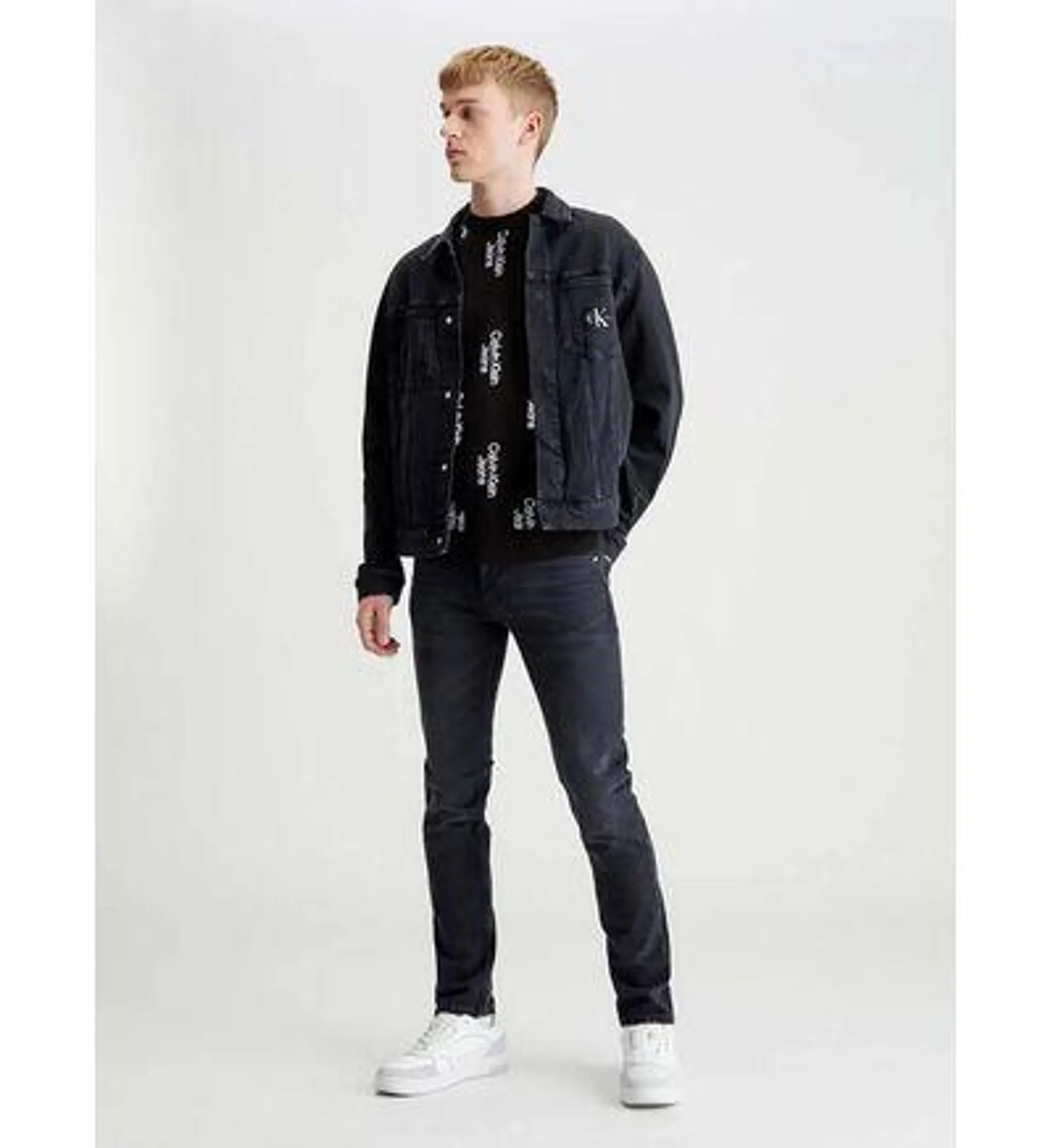 Chamarra Calvin Klein Denim Hombre Negro