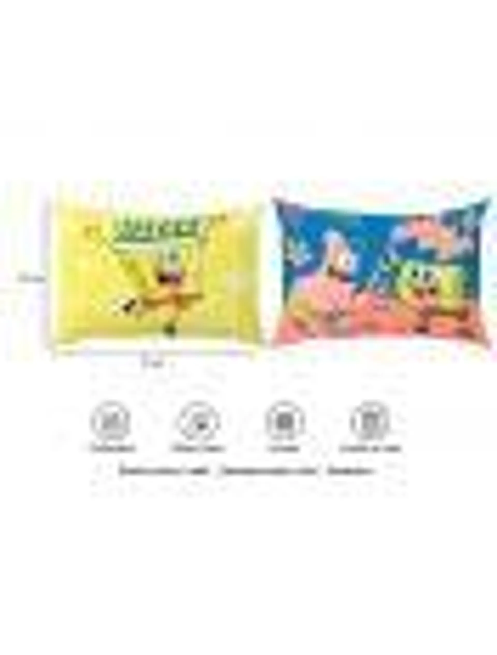 ALMOHADA REVERSIBLE BOB ESPONJA 70 X 50