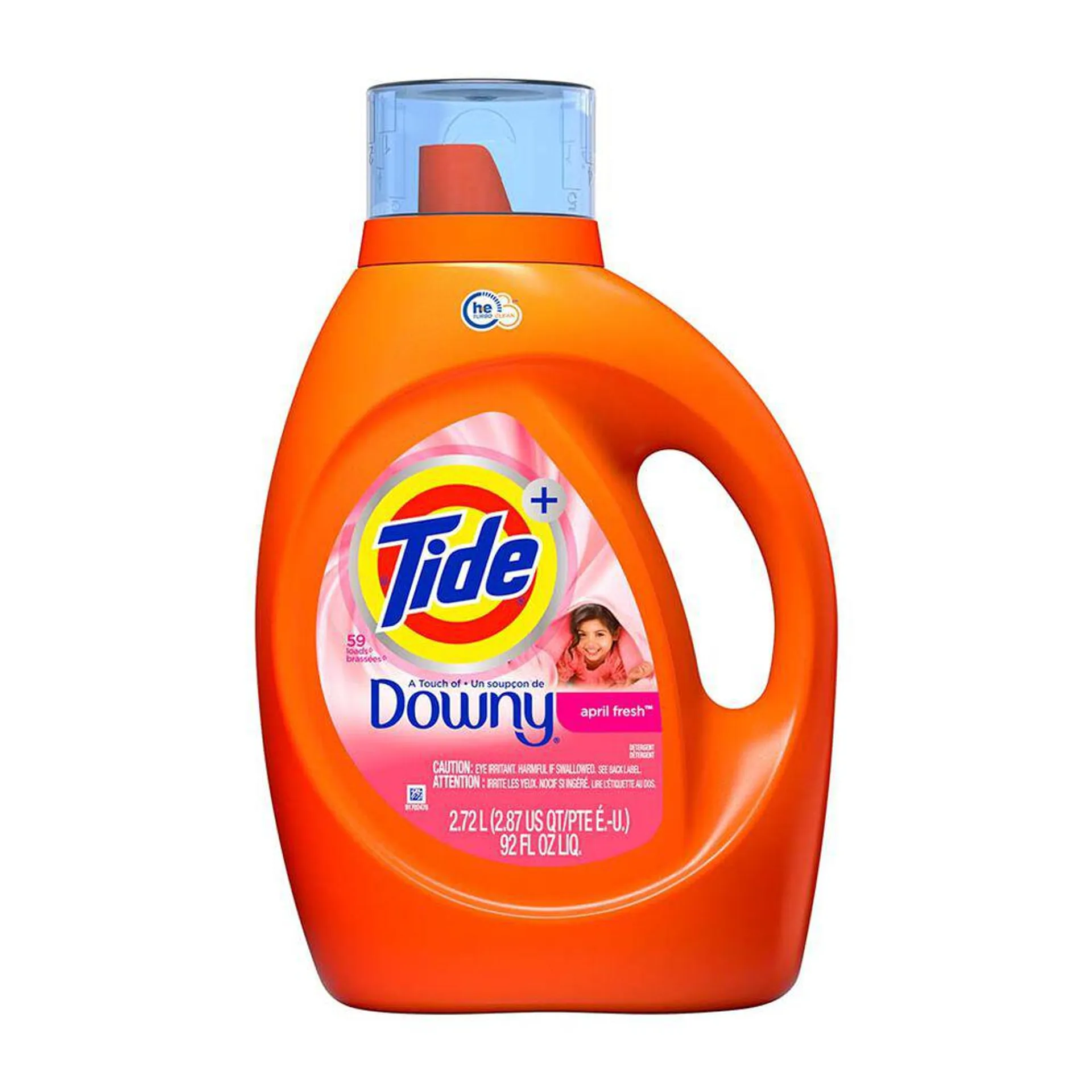 Tide con un Toque de Downy April Fresh Detergente Líquido 2.72 lt