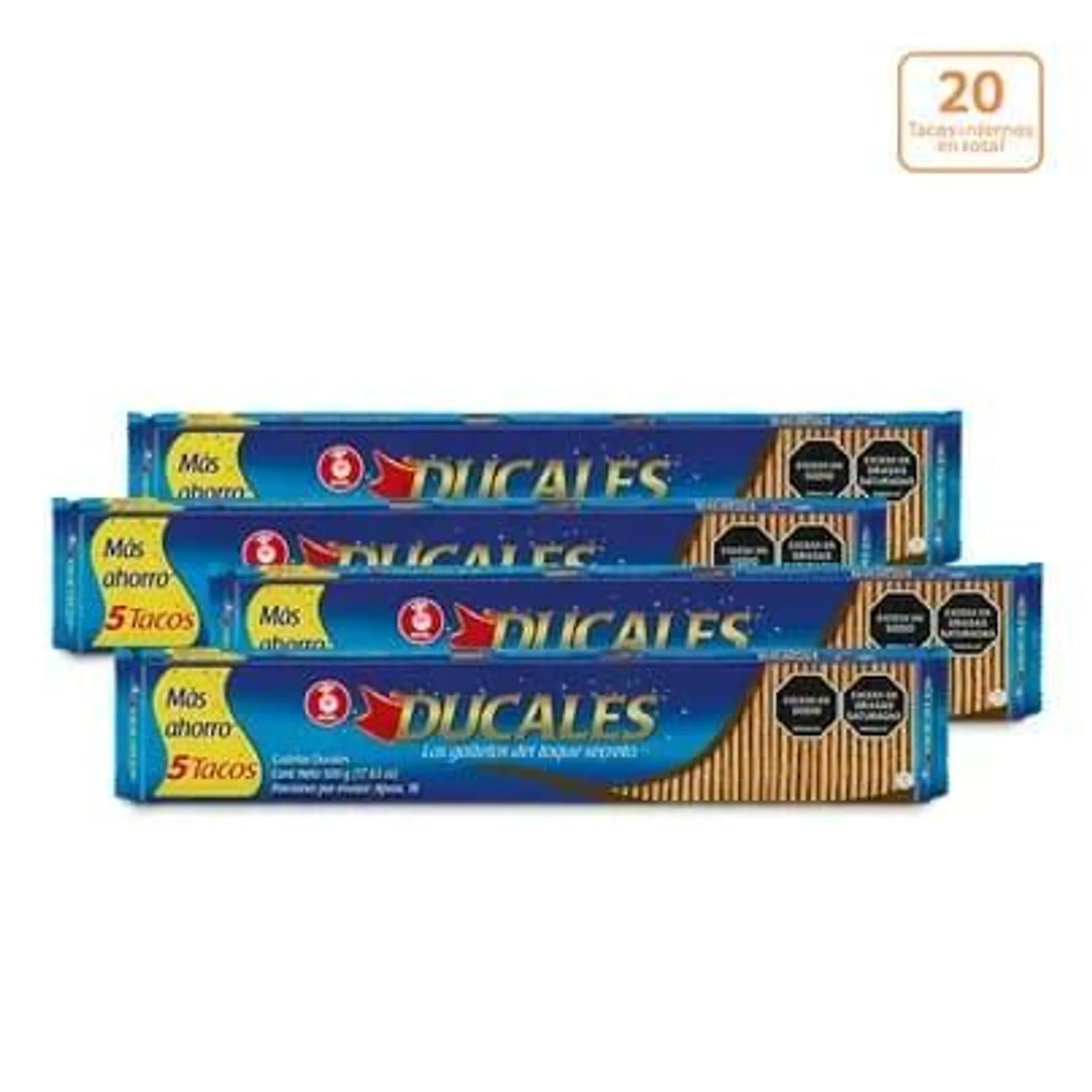 Galletas Ducales x 500g x 5 Tacos internos c/u
