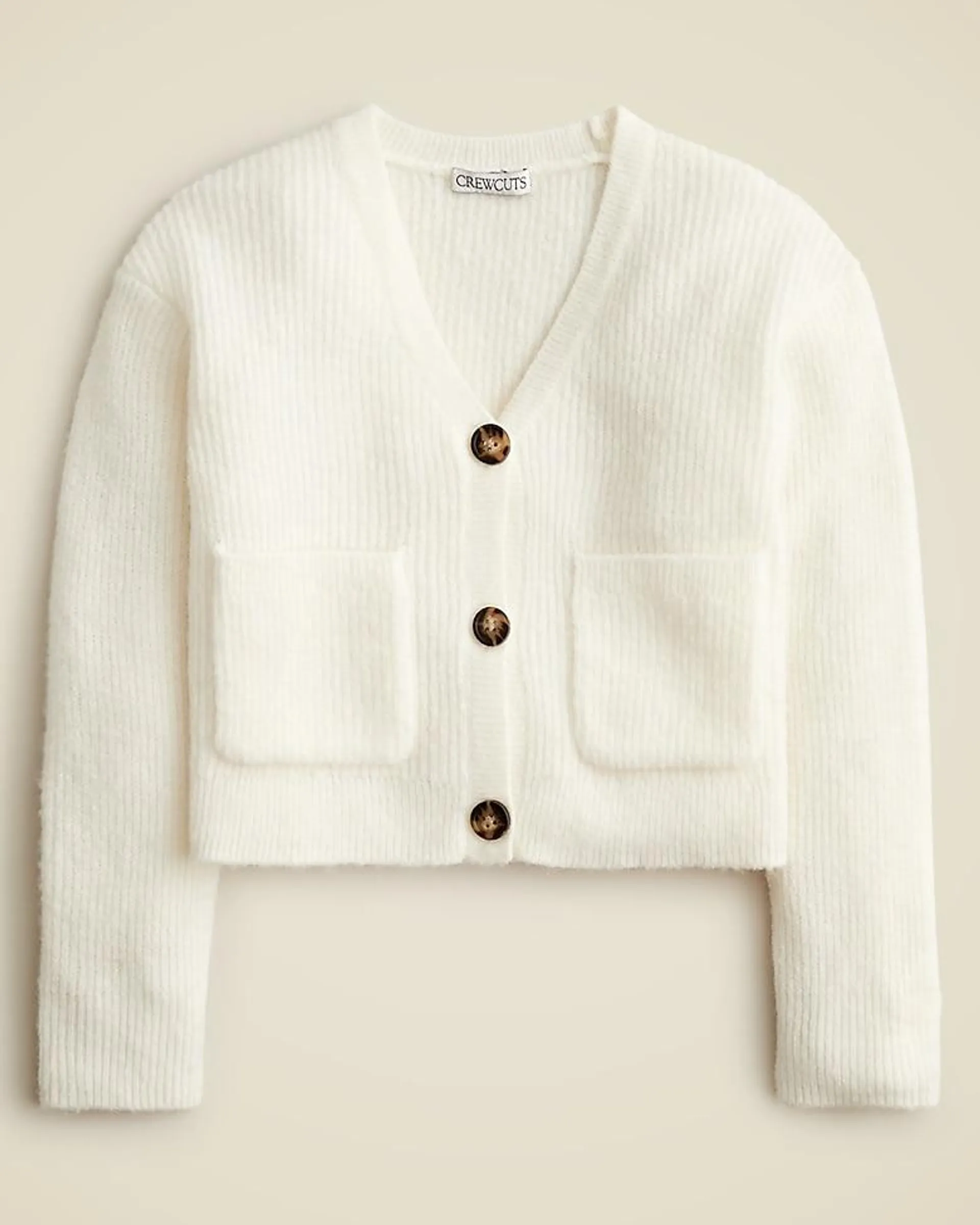 Girls' cardigan sweater in supersoft yarn