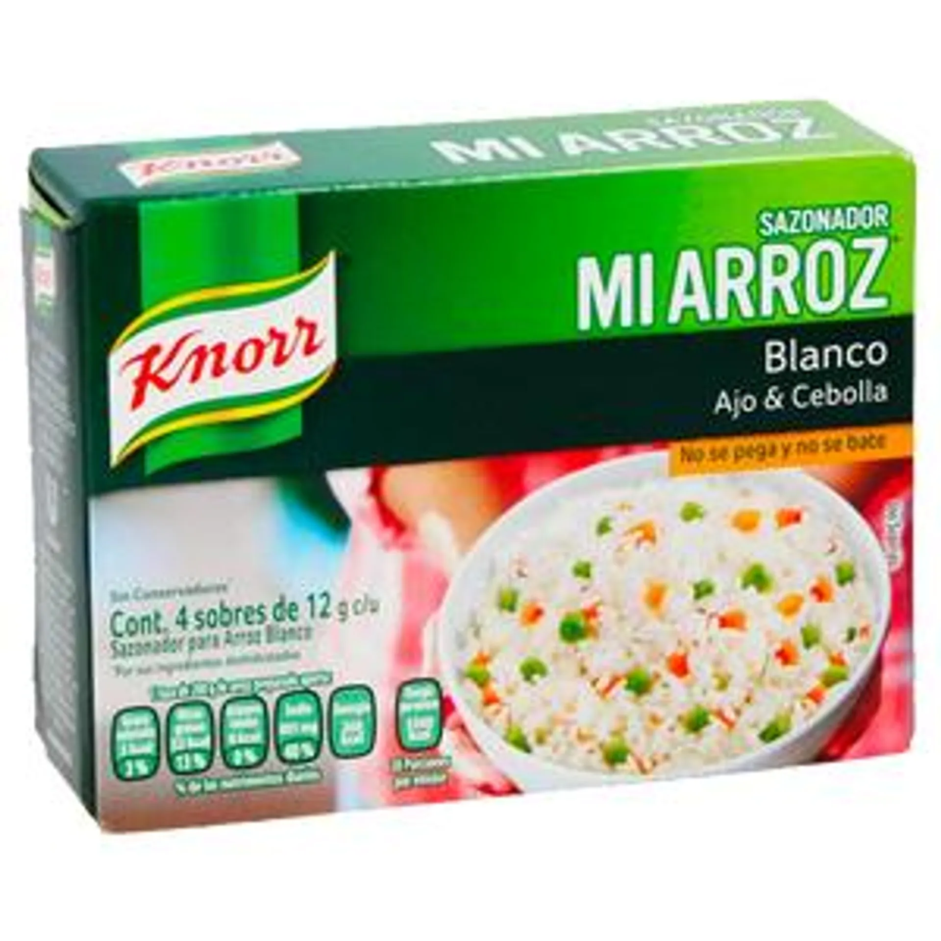 SAZONADOR KNORR PARA ARROZ BLANCO MIARROZ CAJA 48 GR.