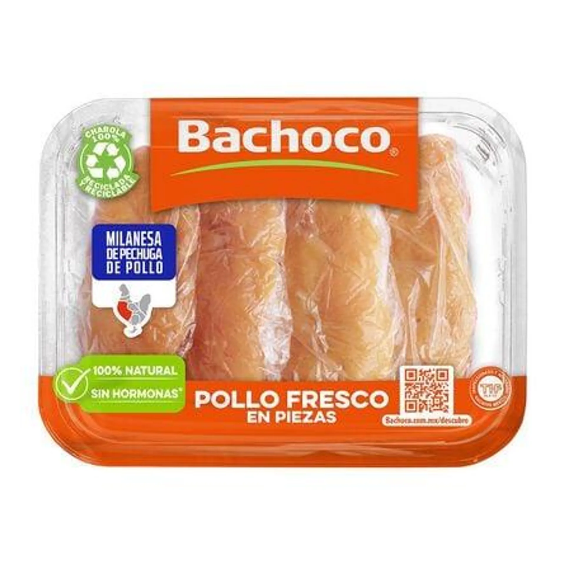 Milanesa de pechuga de pollo Bachoco