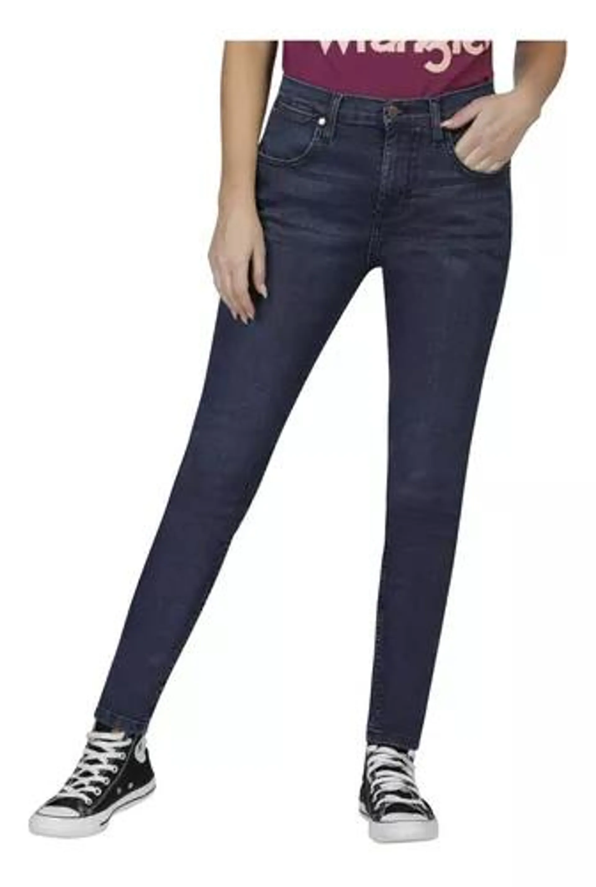 Pantalón Jeans Skinny Cintura Alta Wrangler Mujer 618