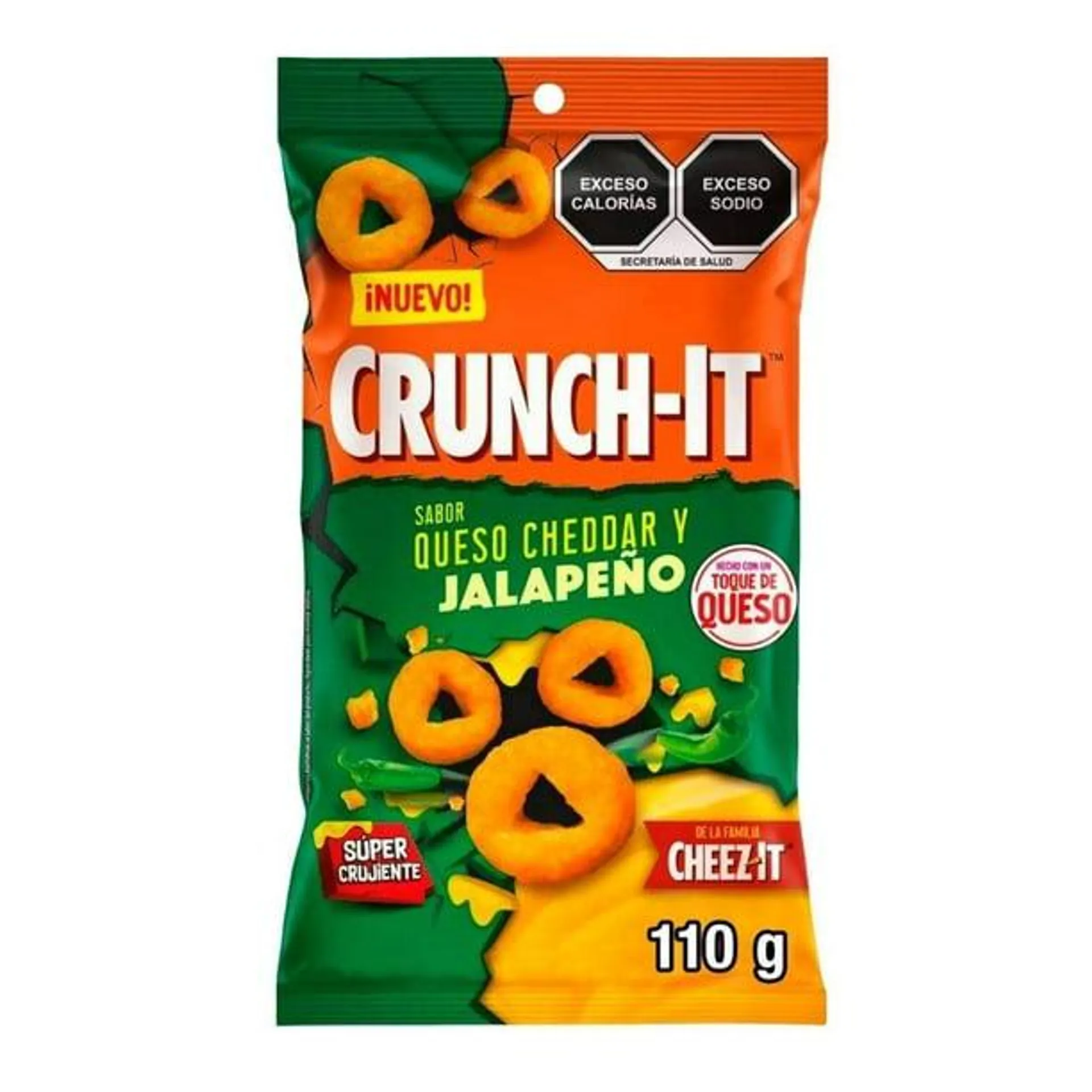 Cheez-It Crunch-it sabor queso cheddar y jalapeño de 100 g
