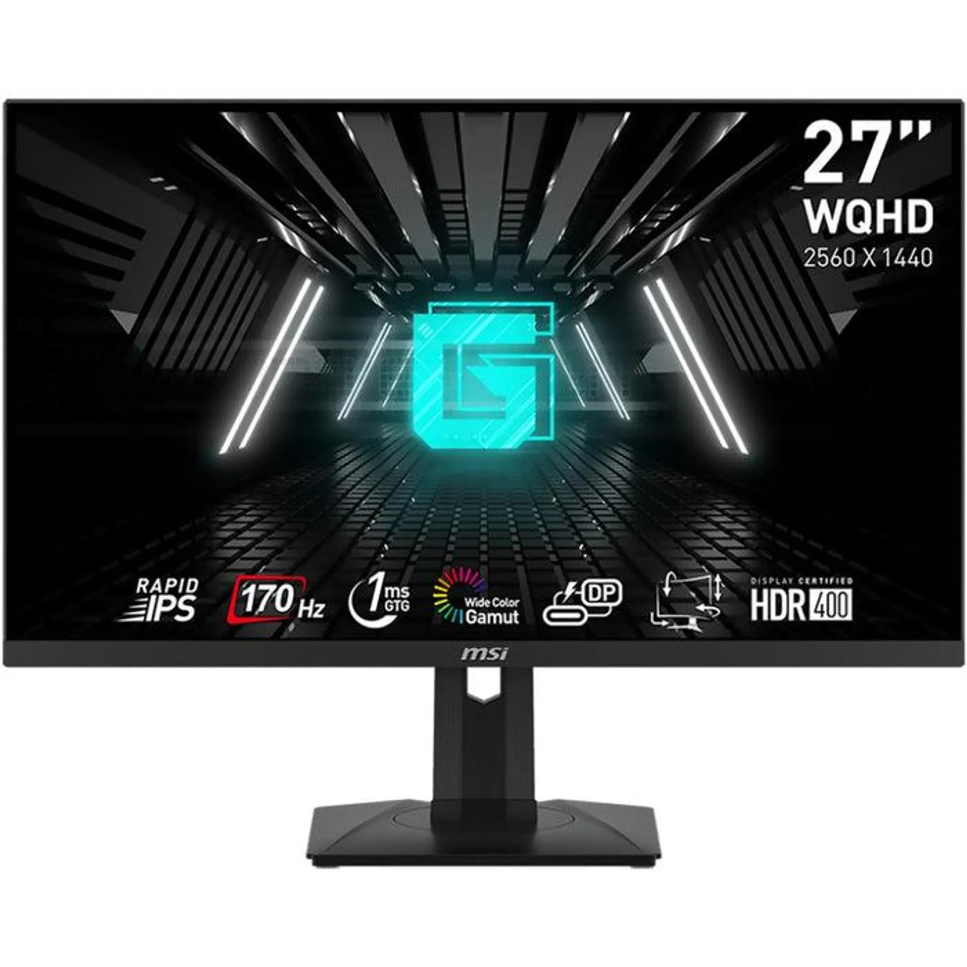 Monitor Gamer 27 MSI G274QPF 1ms 170Hz Wide Quad HD Rapid IPS HDMI USB-C G-Sync