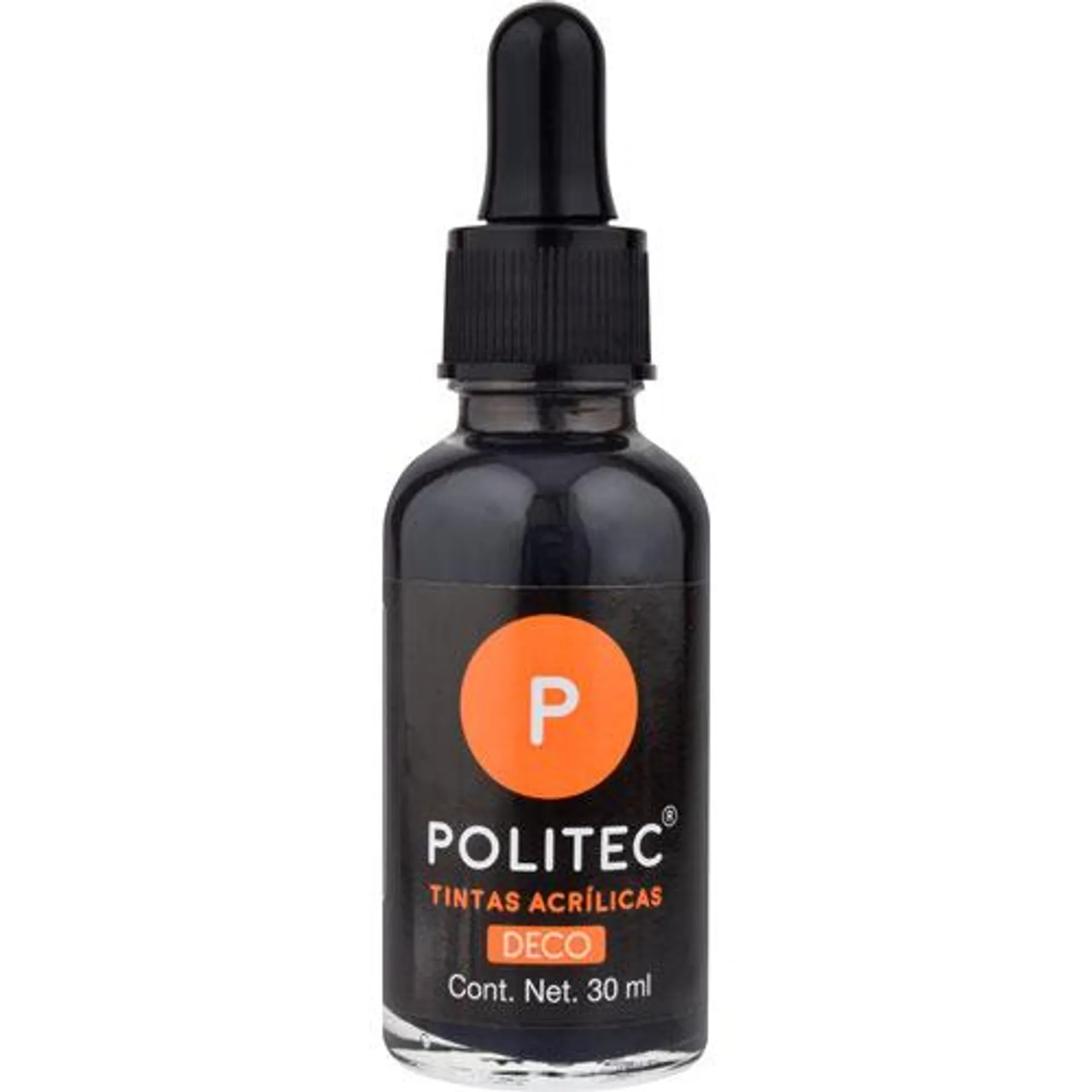 Tinta Acrilica Politec Negro Intenso 302 30Ml