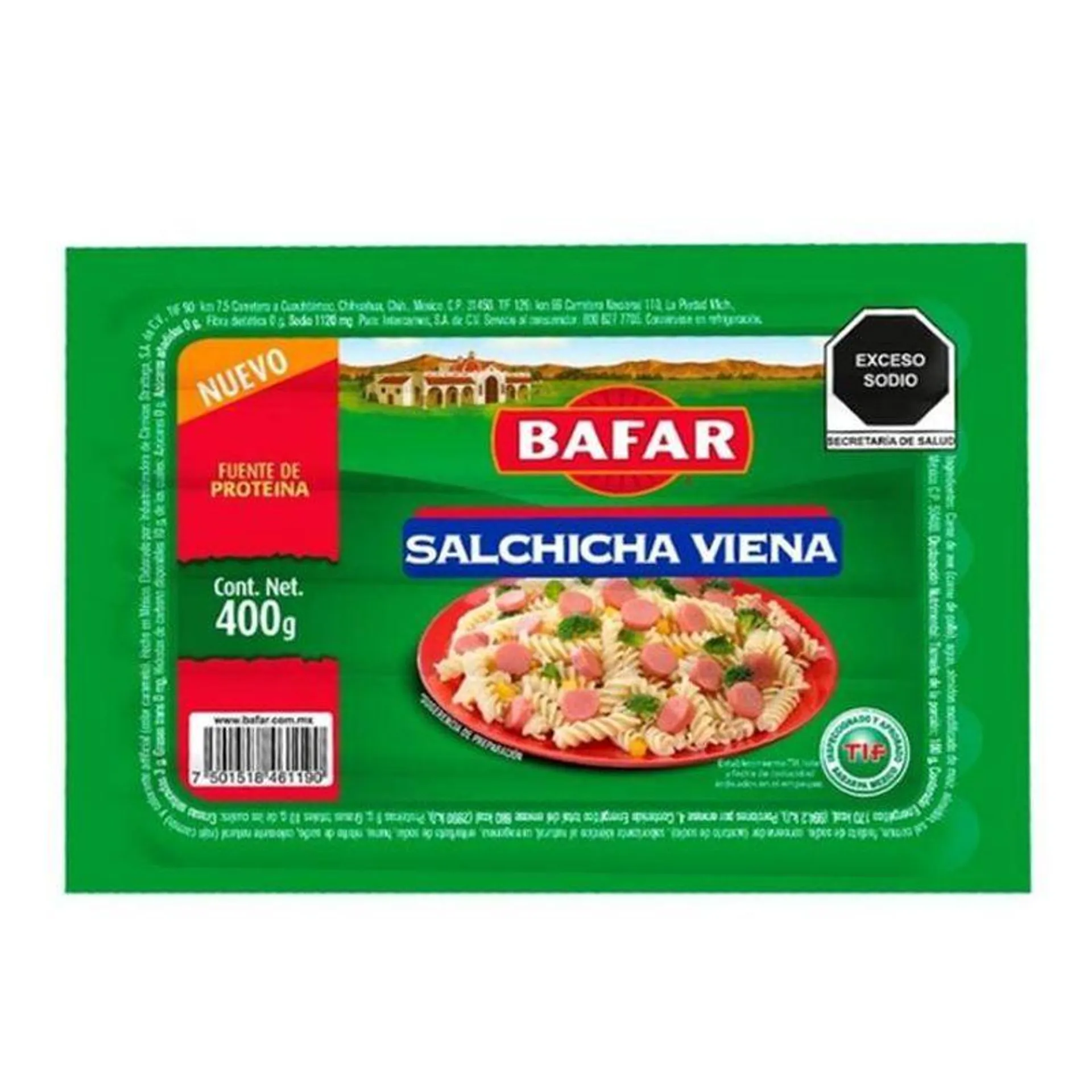 Bafar Salchicha Viena 400 g