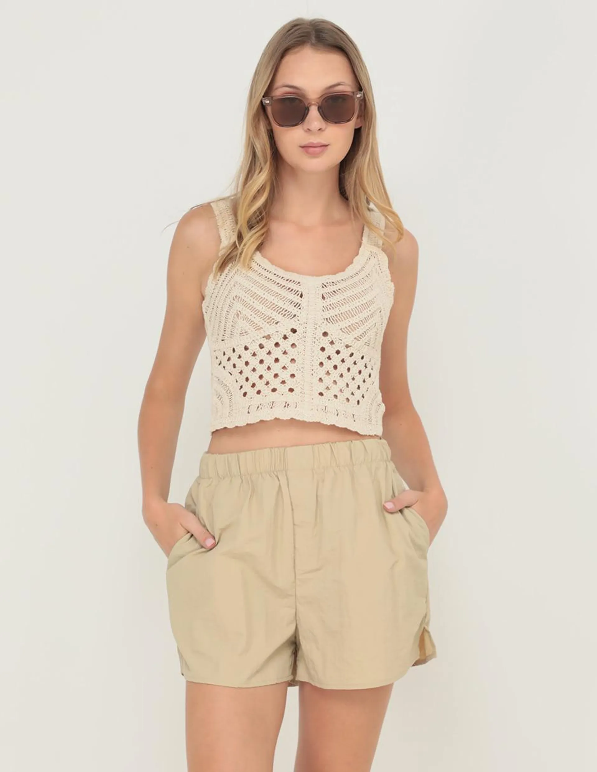 Short Coffee Bean para mujer