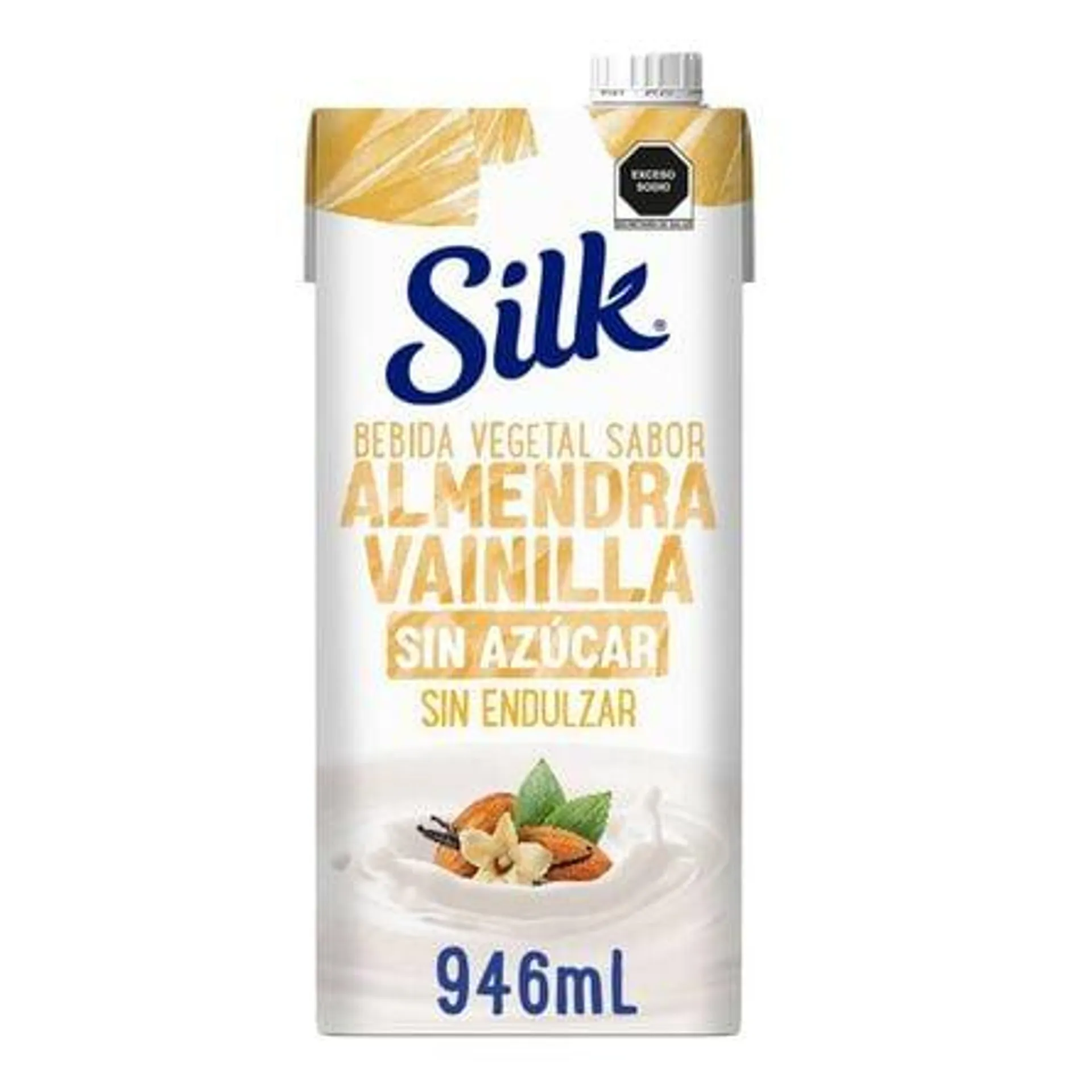 Silk Alimento Líquido de Almendra con Vainilla sin Azúcar 946mL