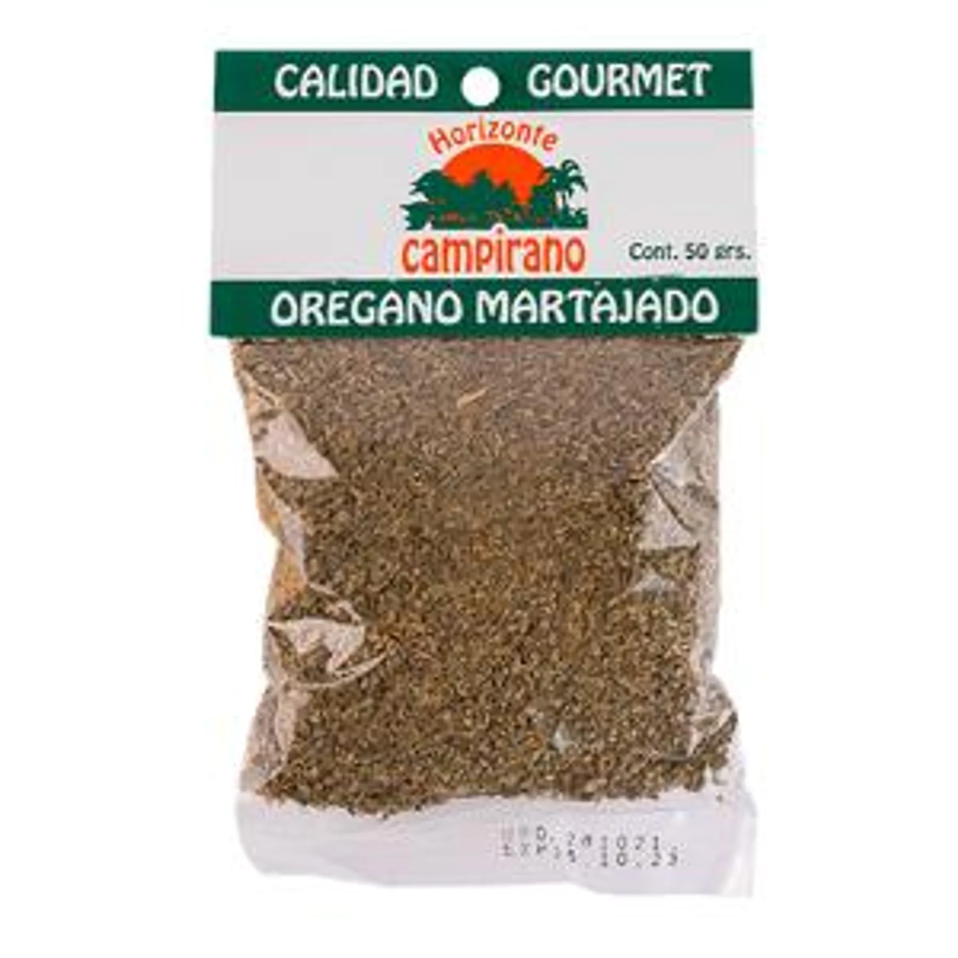 ORÉGANO MARTAJADO HORIZONTE CAMPIRANO BOLSA 50 GR.