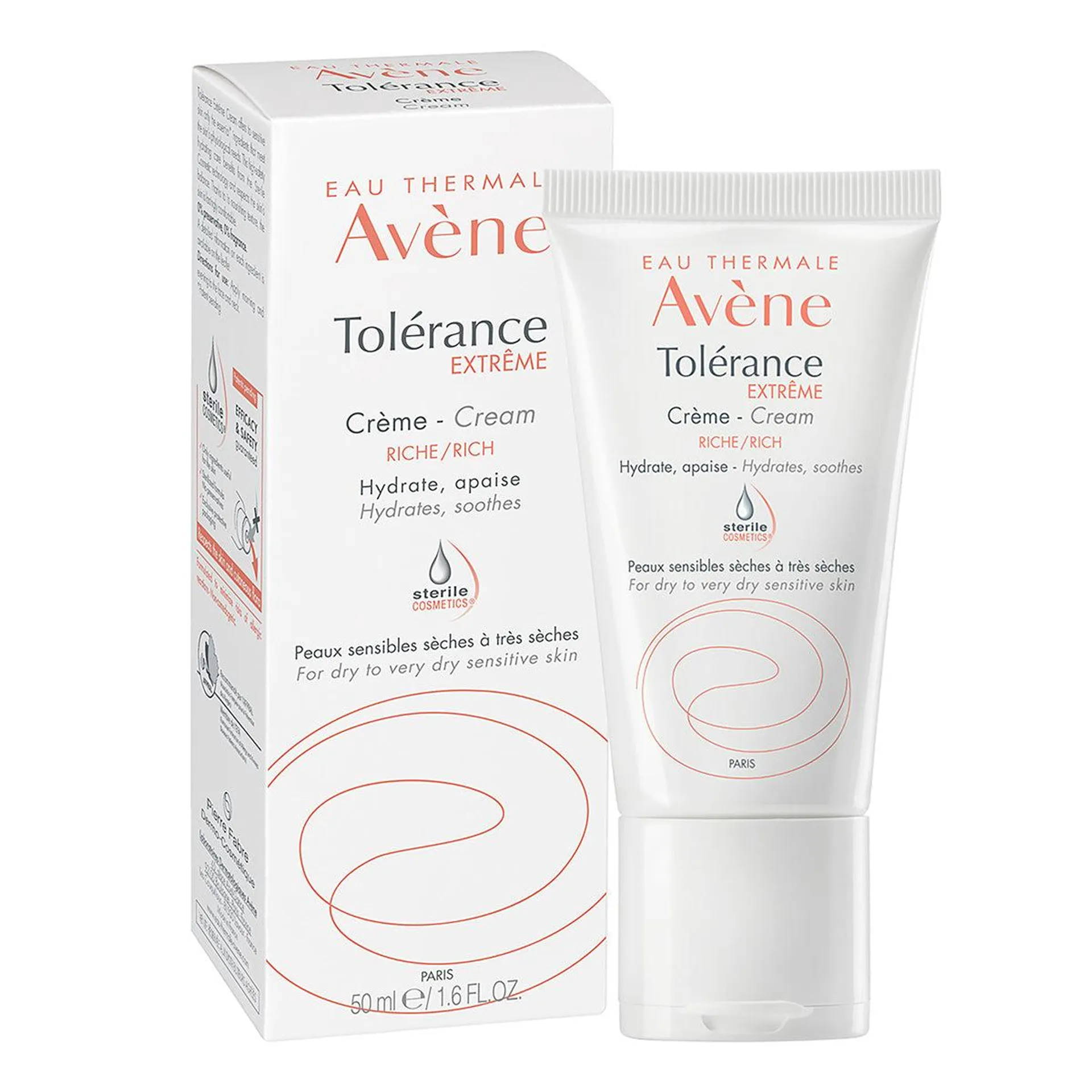 Avene tolerancia extrema, crema hidratante para piel sensible o muy secas 50ml.