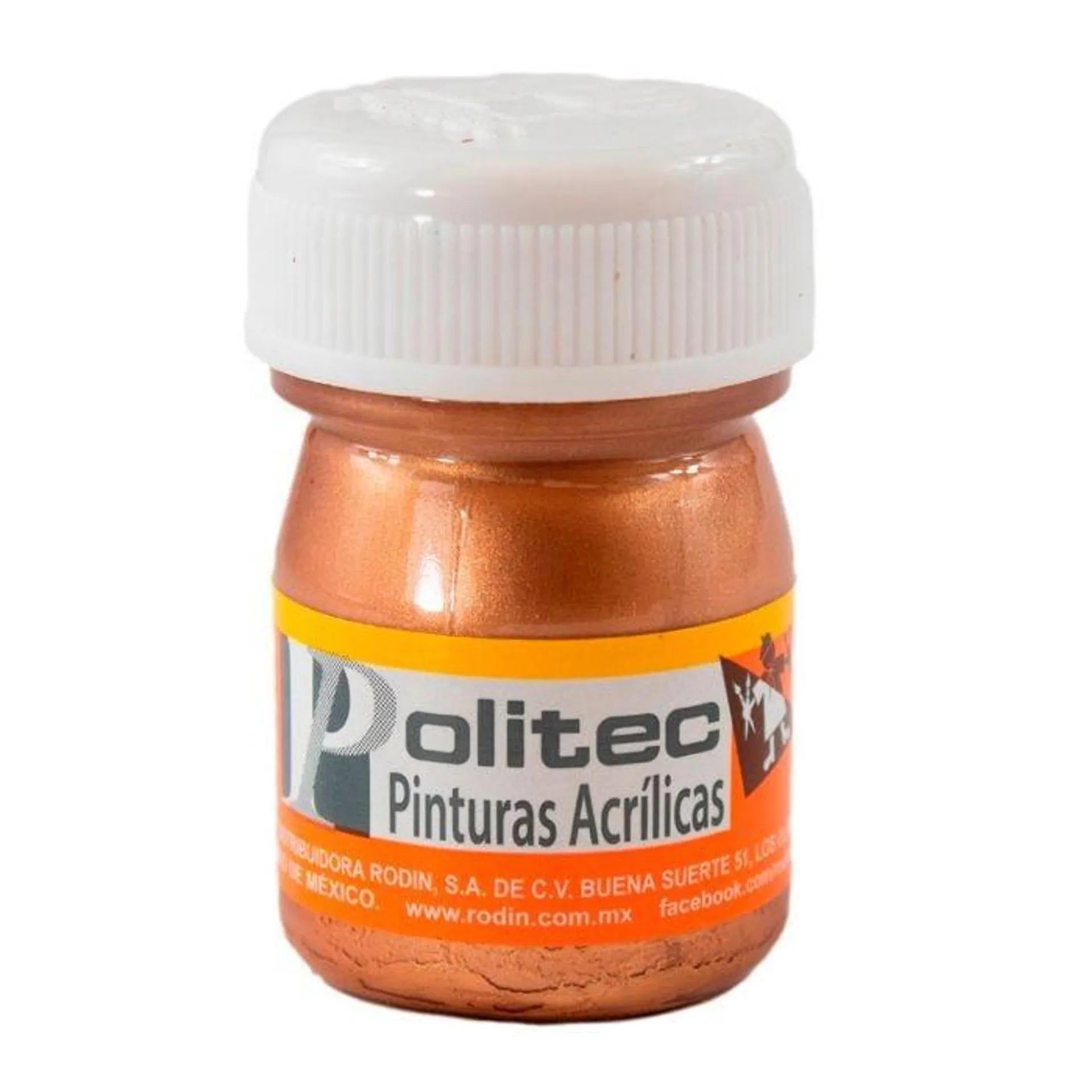 Pintura Acrílica Politec 20 ml. Metálicos