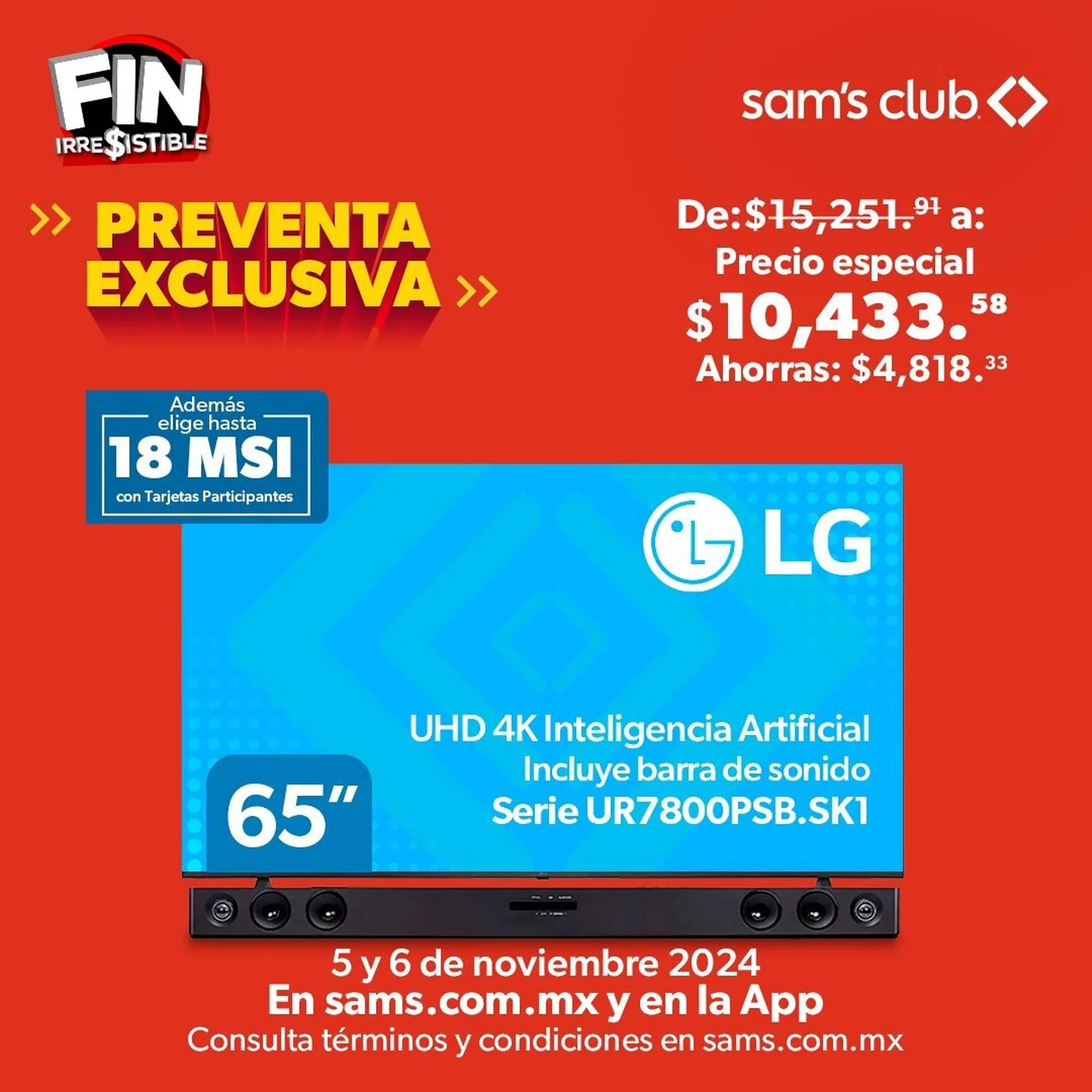 Catálogo de Catálogo Sam's Club 5 de noviembre al 6 de noviembre 2024 - Pagina 4
