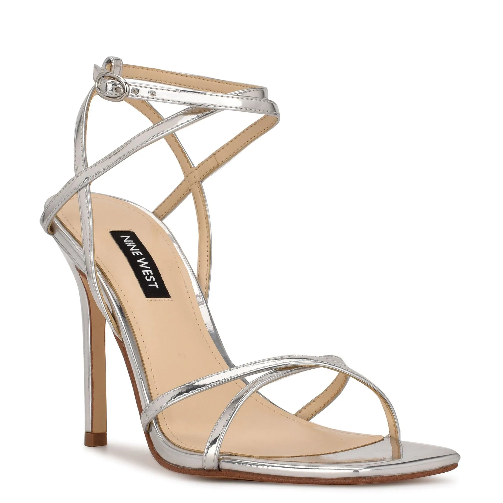 Sandalia Tidle3 Sintetico Plata Nine West