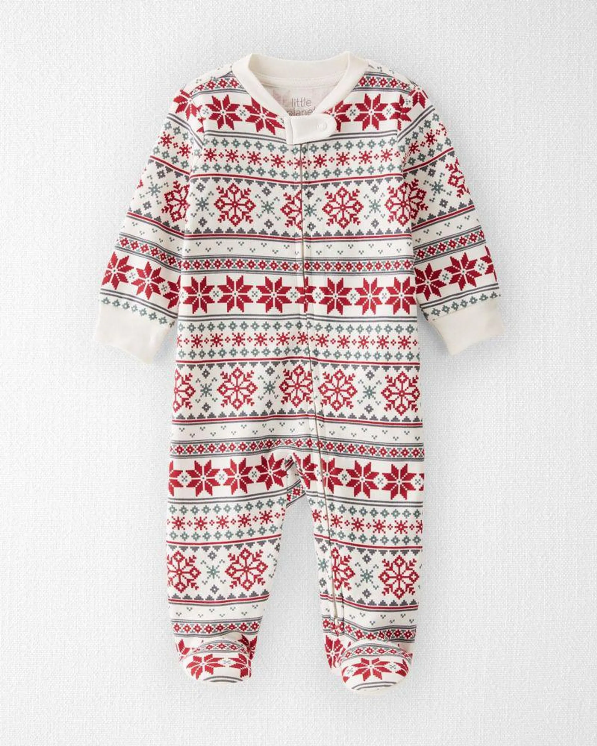 Mameluco De Algodón Orgánico Con Estampado Fairisle Carter's Little Planet
