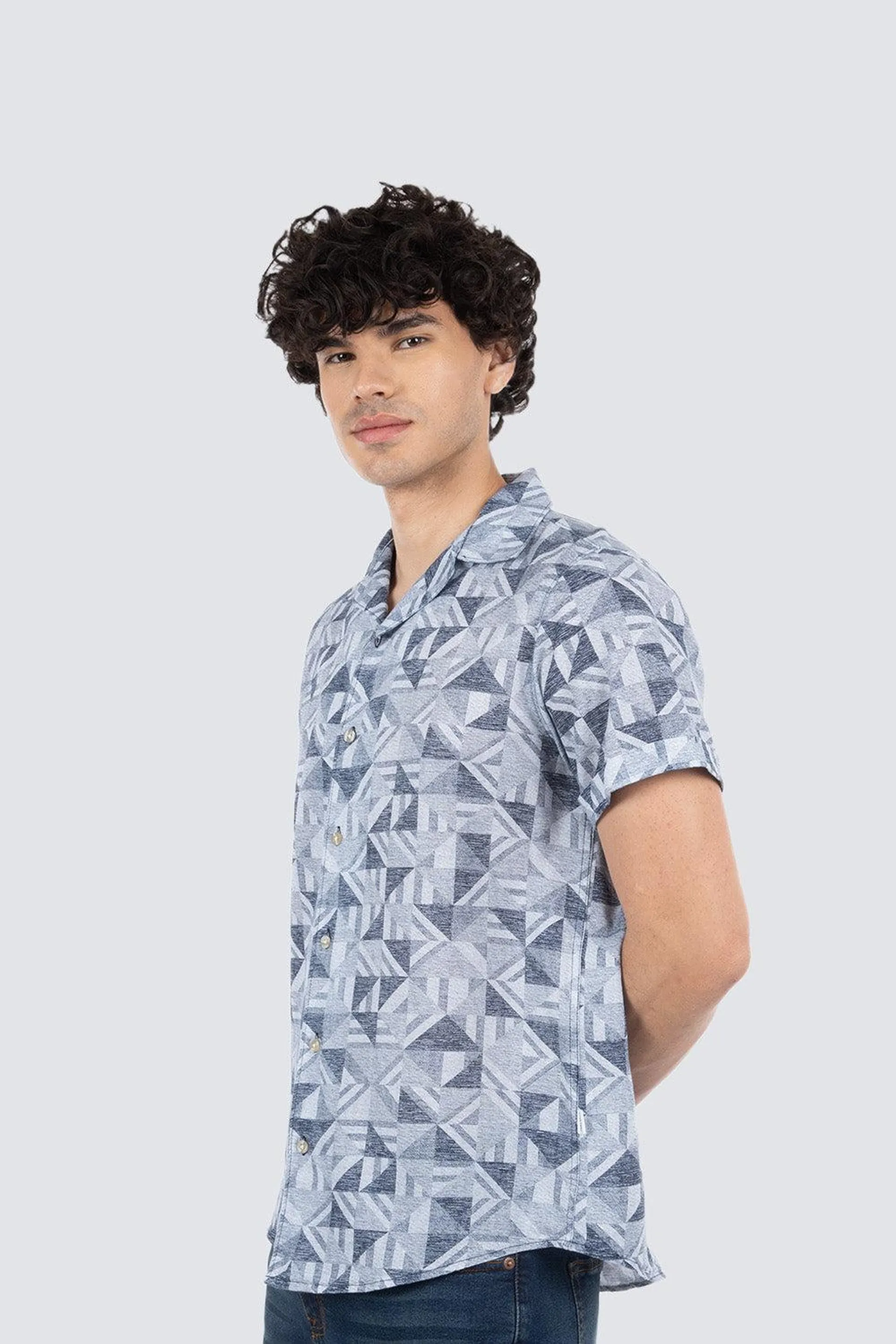 Camisa resort estampada