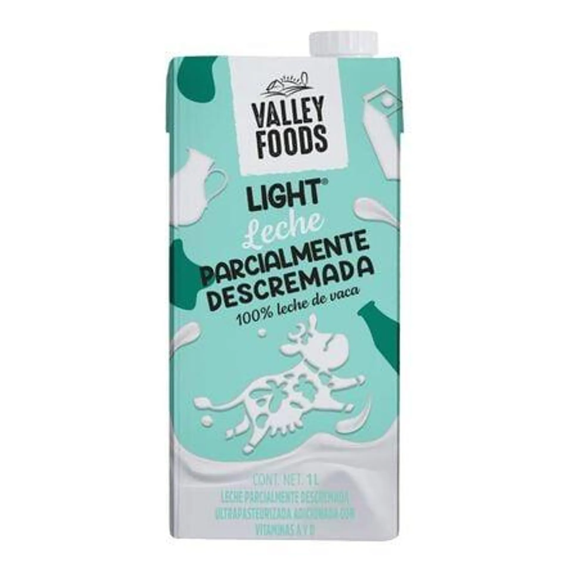 Leche Light Valley Foods 1 L