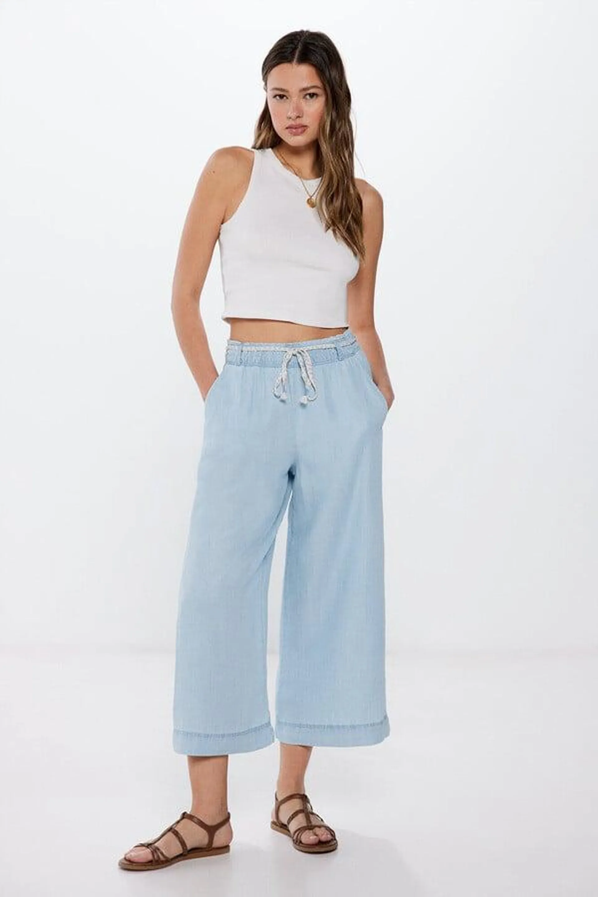 Pantalón culotte tencel