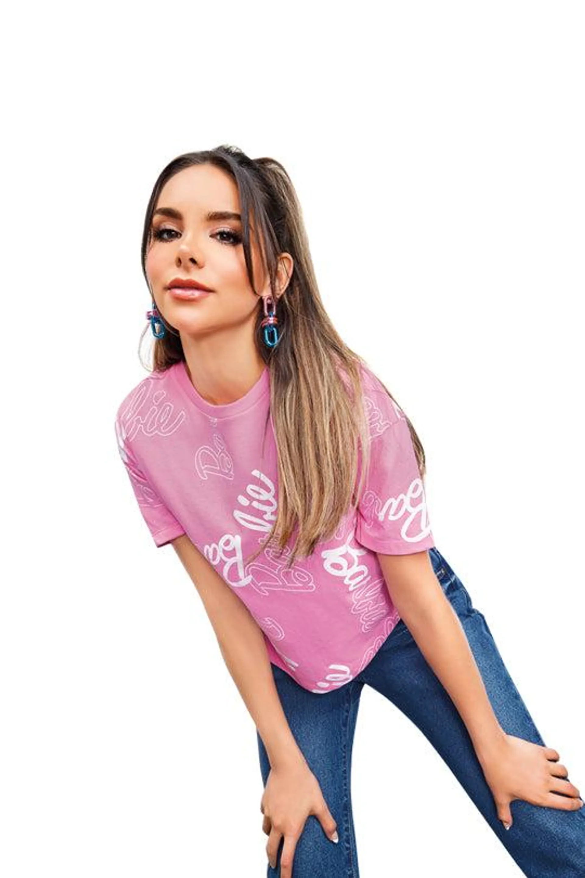 playera rosa licencia Barbie 60491