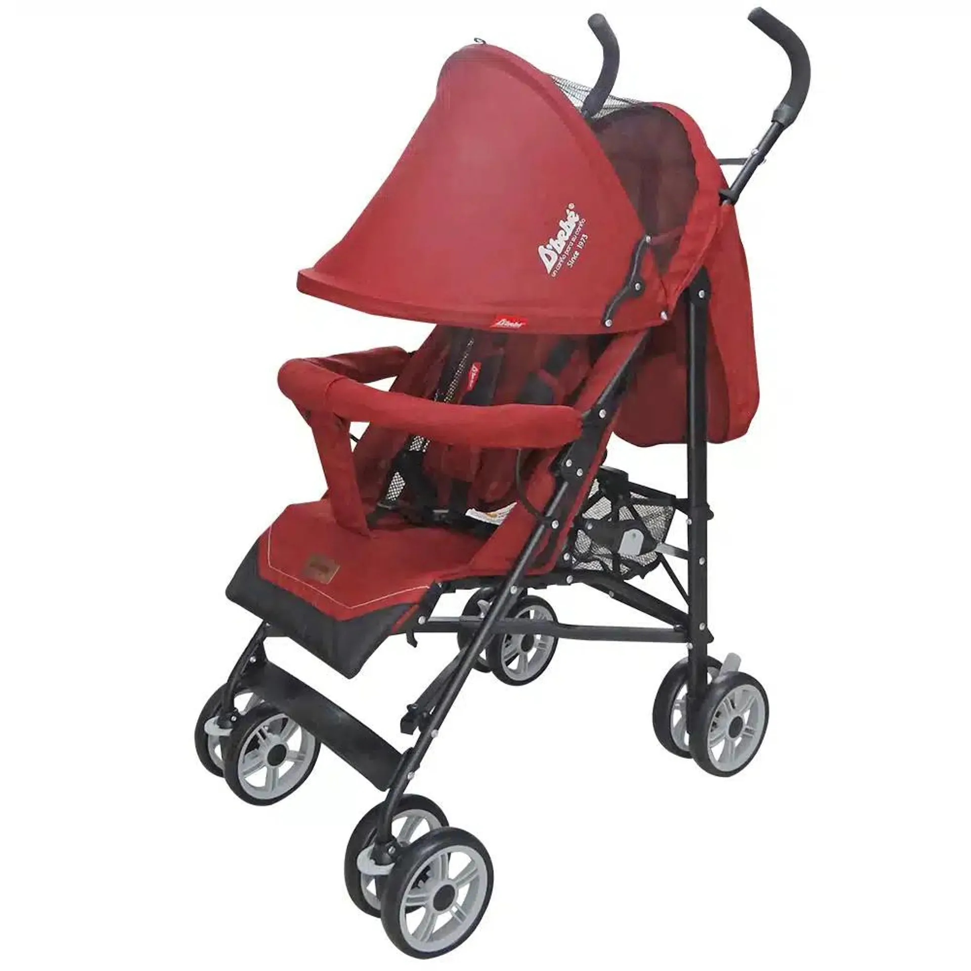 Carriola D´bebé multi-posiciones con plegado de bastón Aerostar Rojo